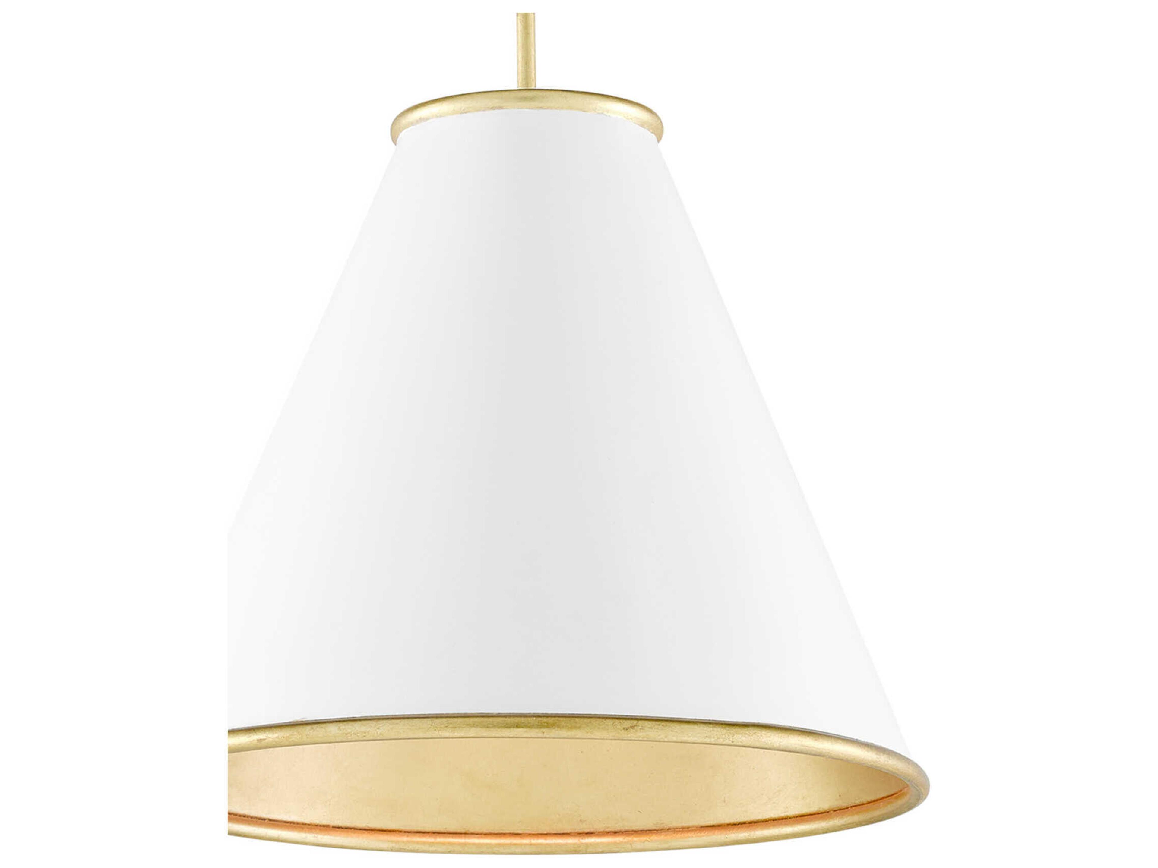 Currey & Company Pierrepont 1-Light Gold Pendant