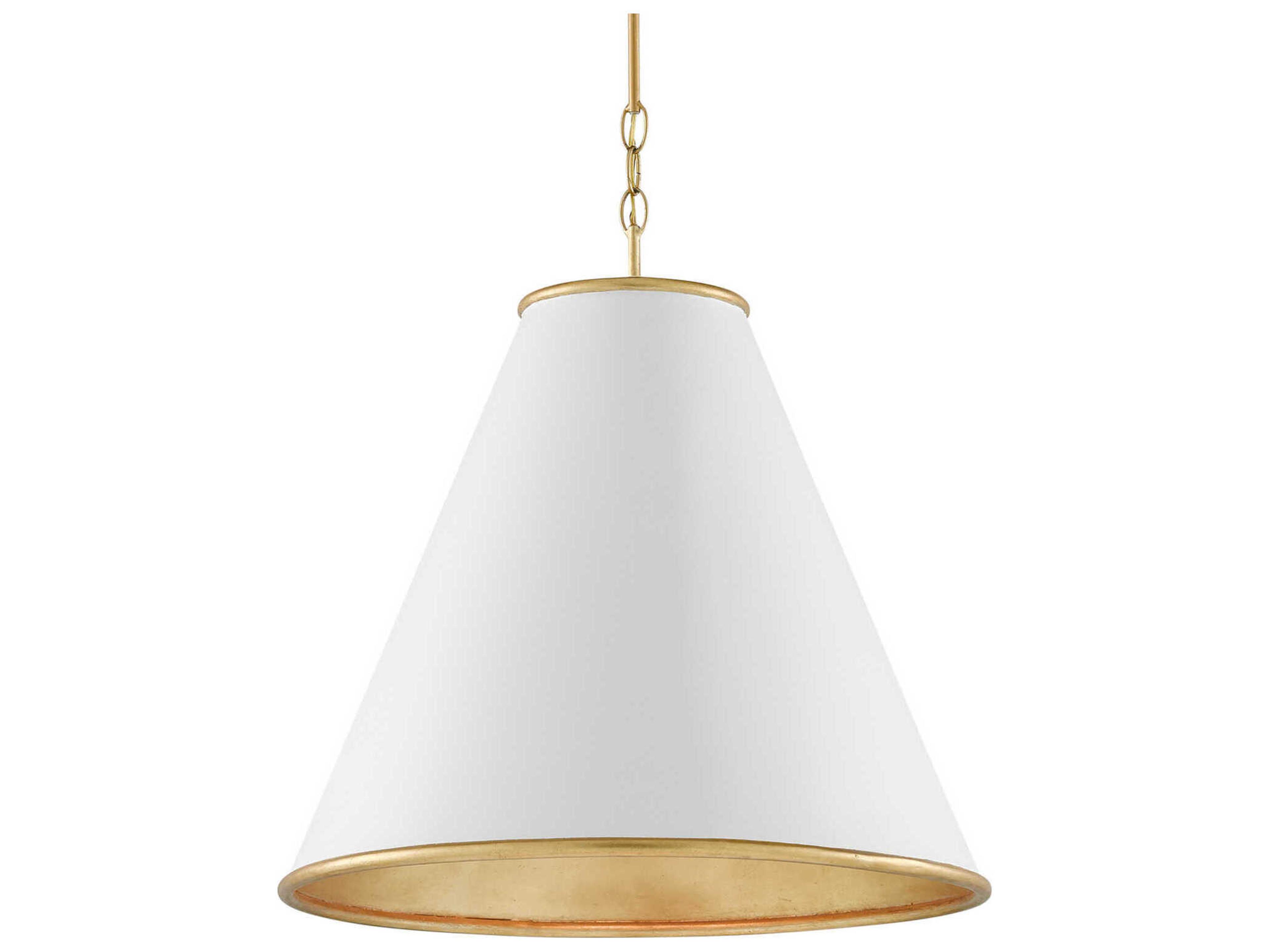 Pierrepont Large Pendant Light in Gesso White