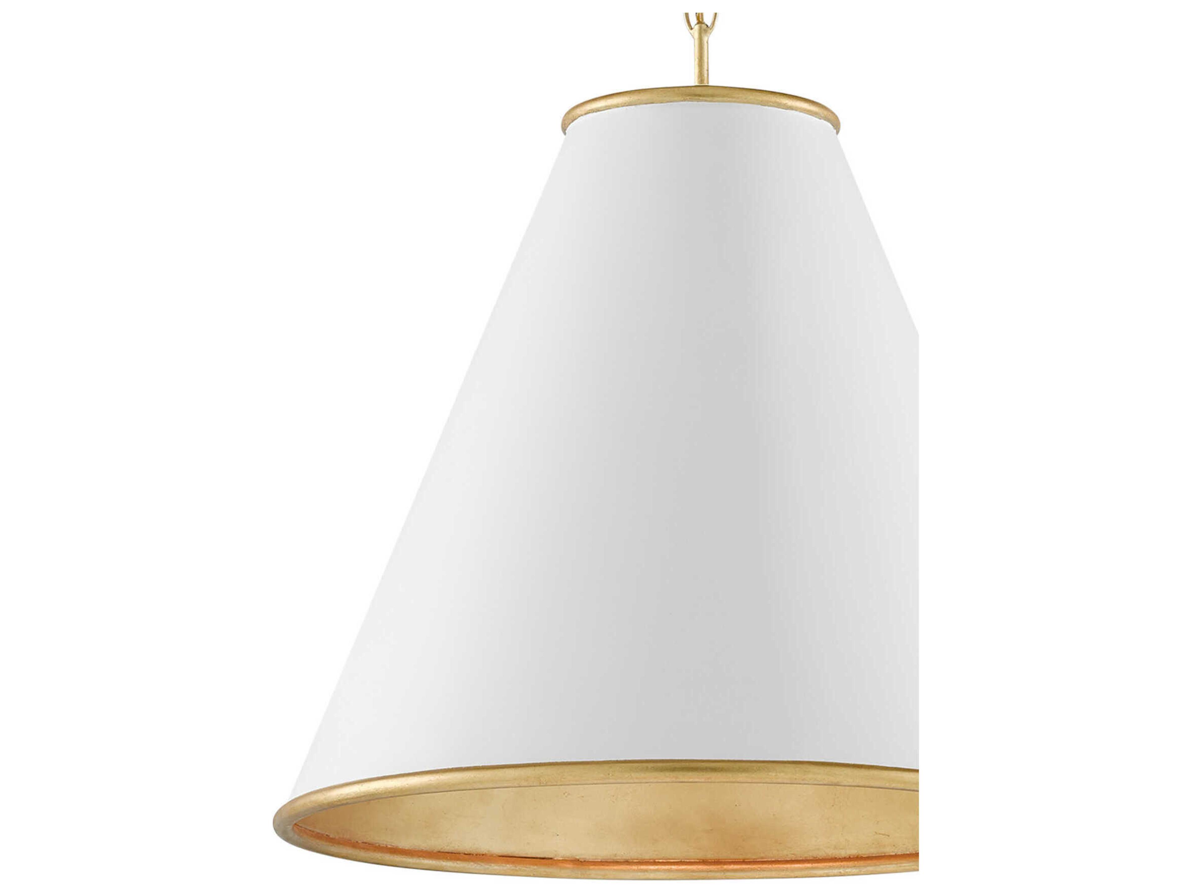 Currey & Company Pierrepont 1-Light Gold Pendant