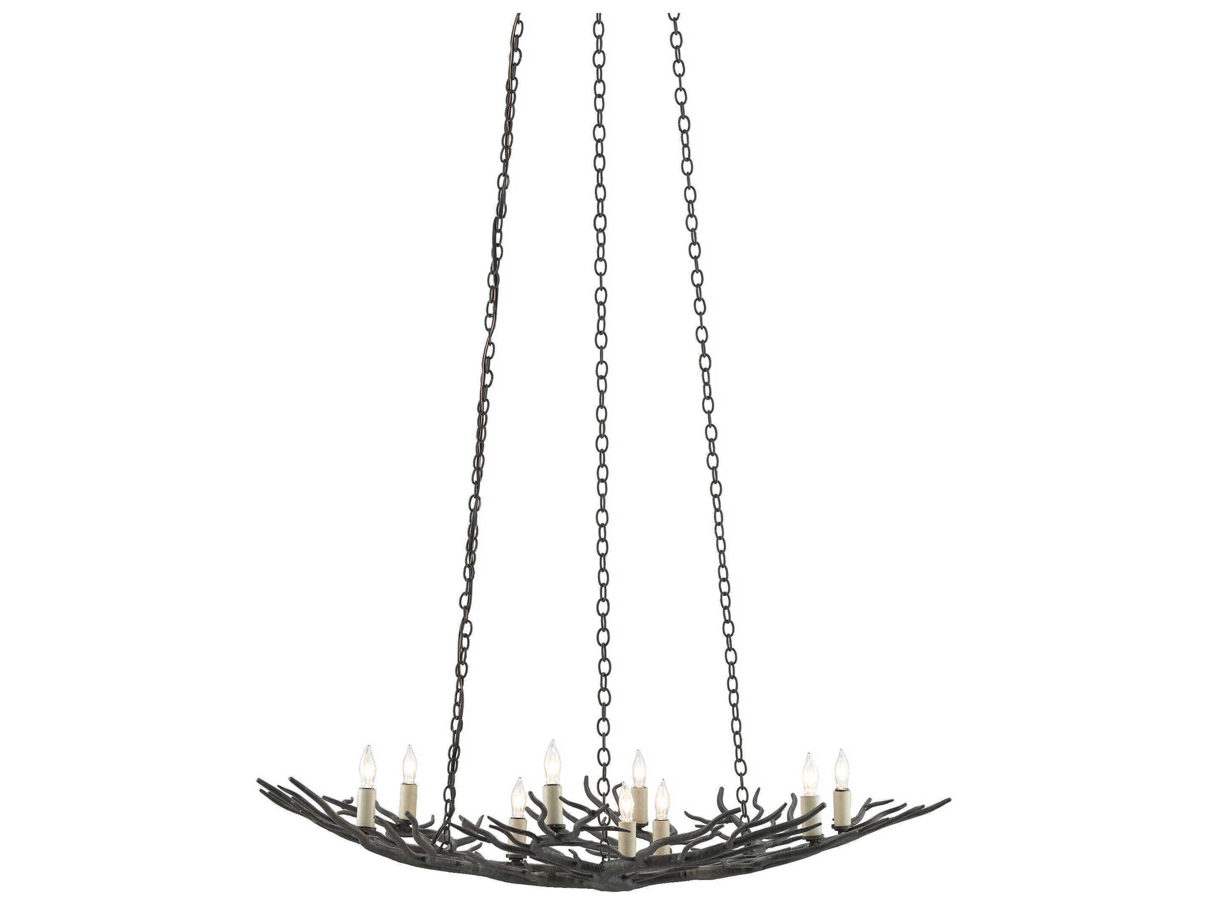 Rainforest Chandelier Rustic Bronze 9-Light