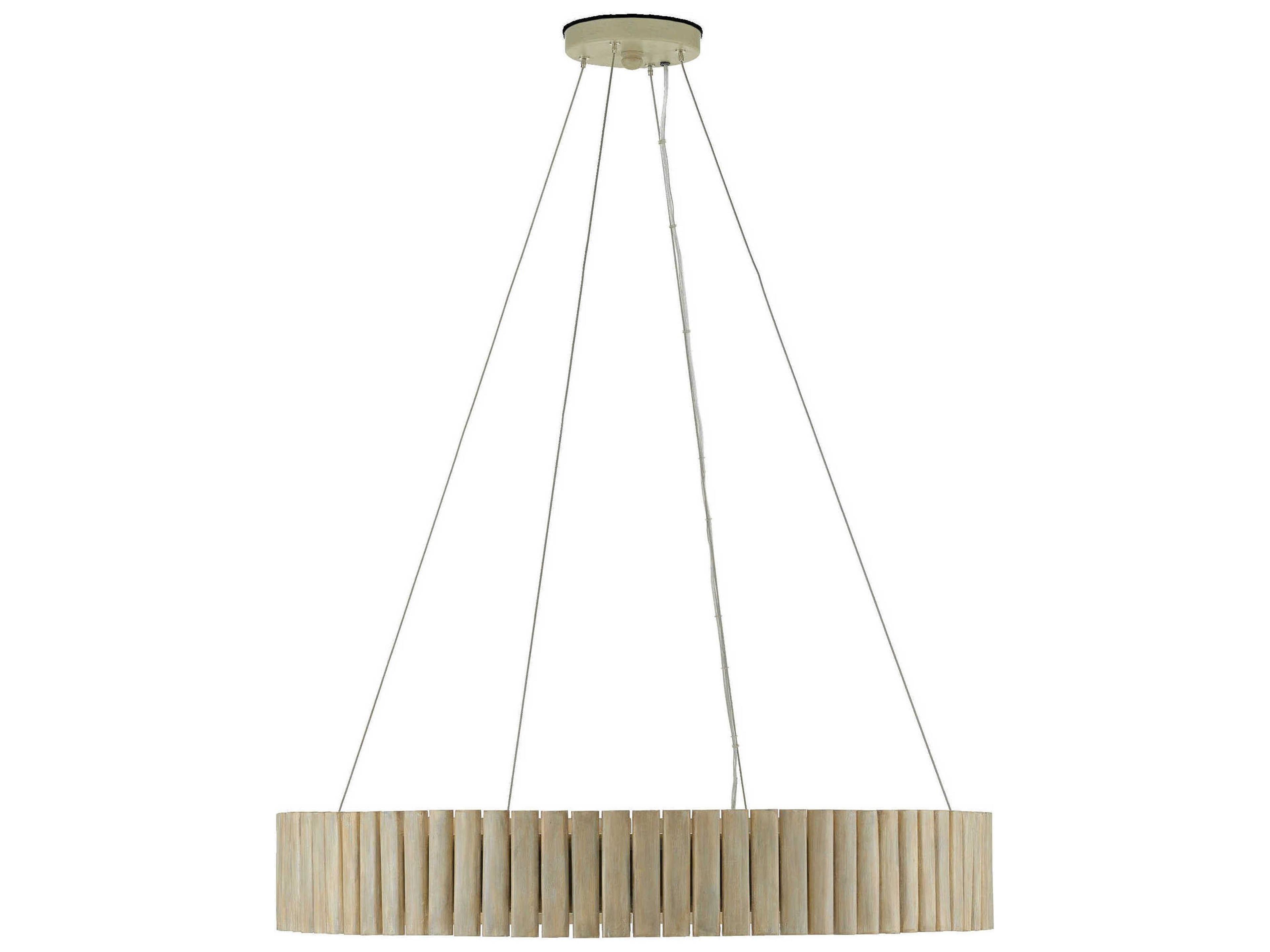 Currey & Company Tetterby 6-Light Light Taupe Smokewood Brown Chandelier