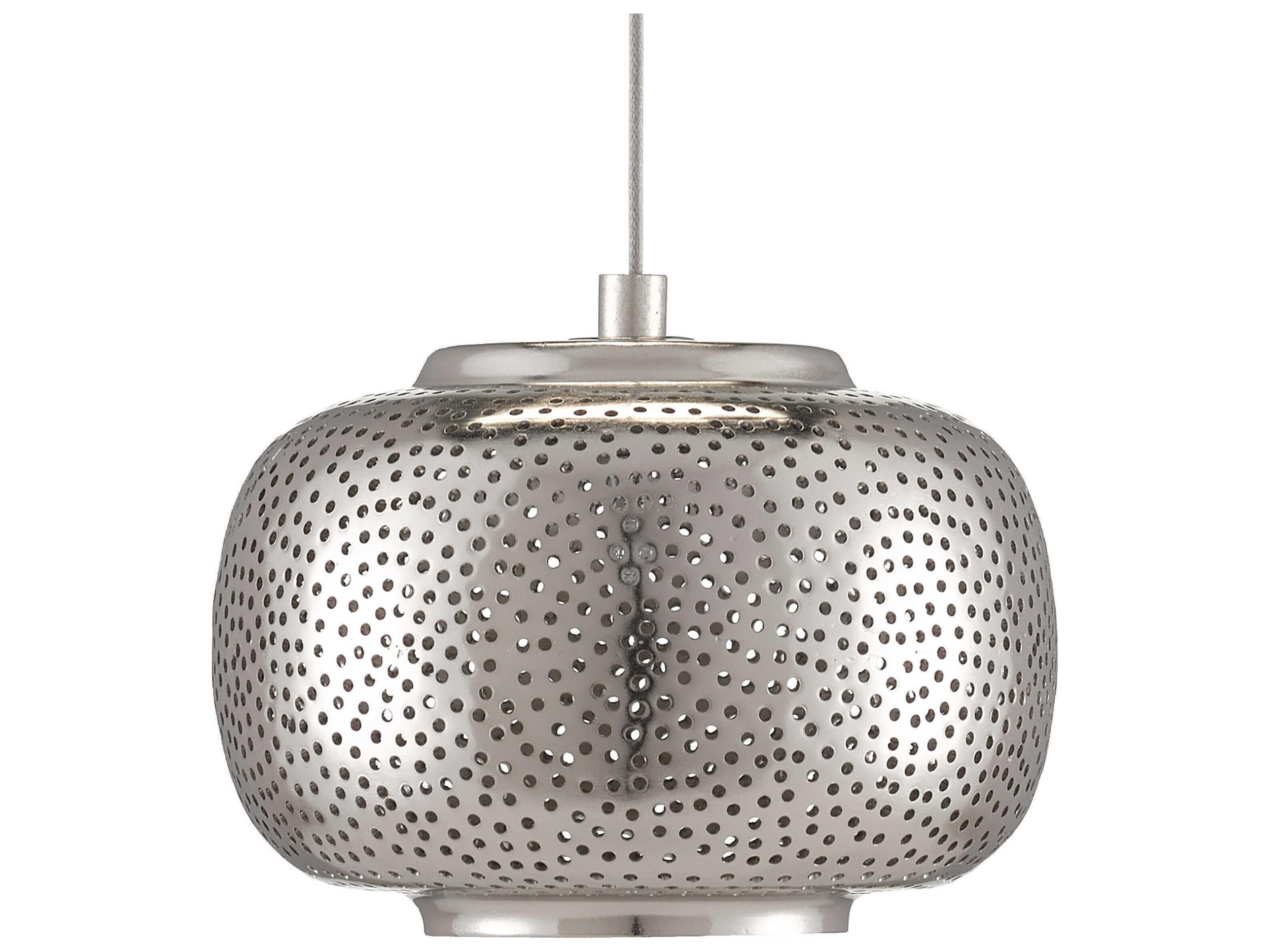 Currey & Company Pepper 36-Light Painted Silver Nickel Globe Pendant