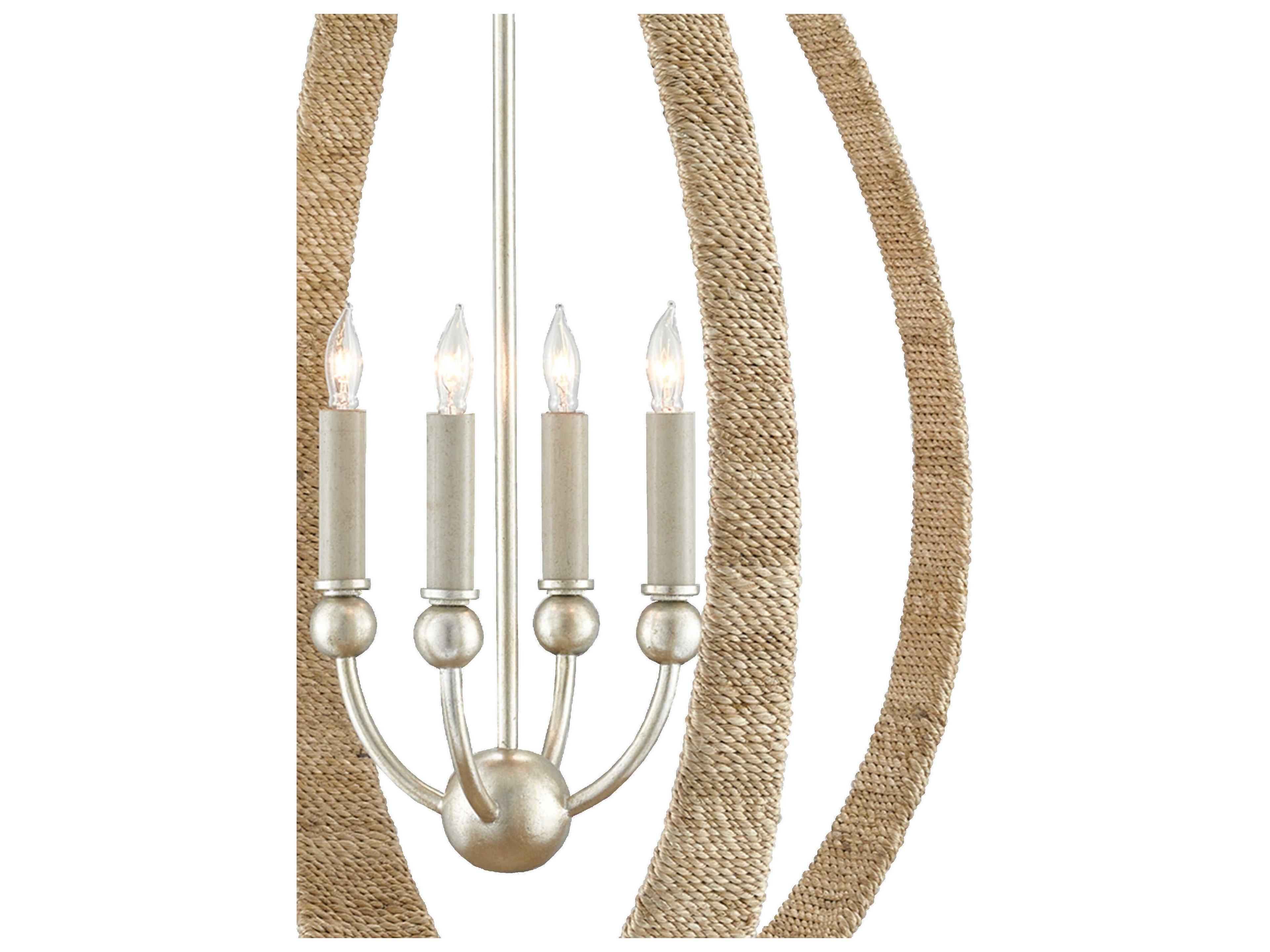 Currey & Company Menorca 4-Light Brown Candelabra Chandelier