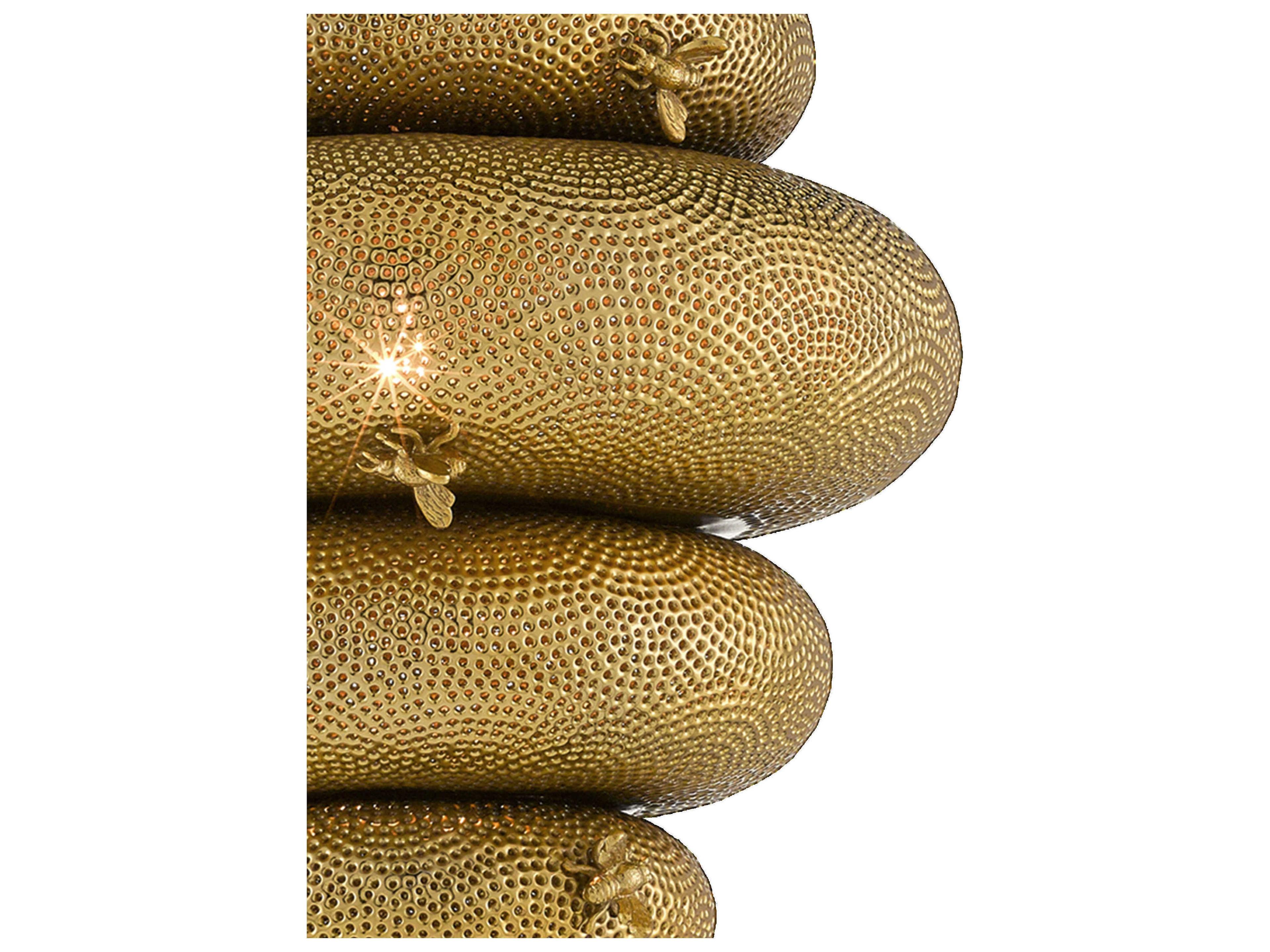 Currey & Company Sasha Bikoff 1-Light Antique Brass Pendant