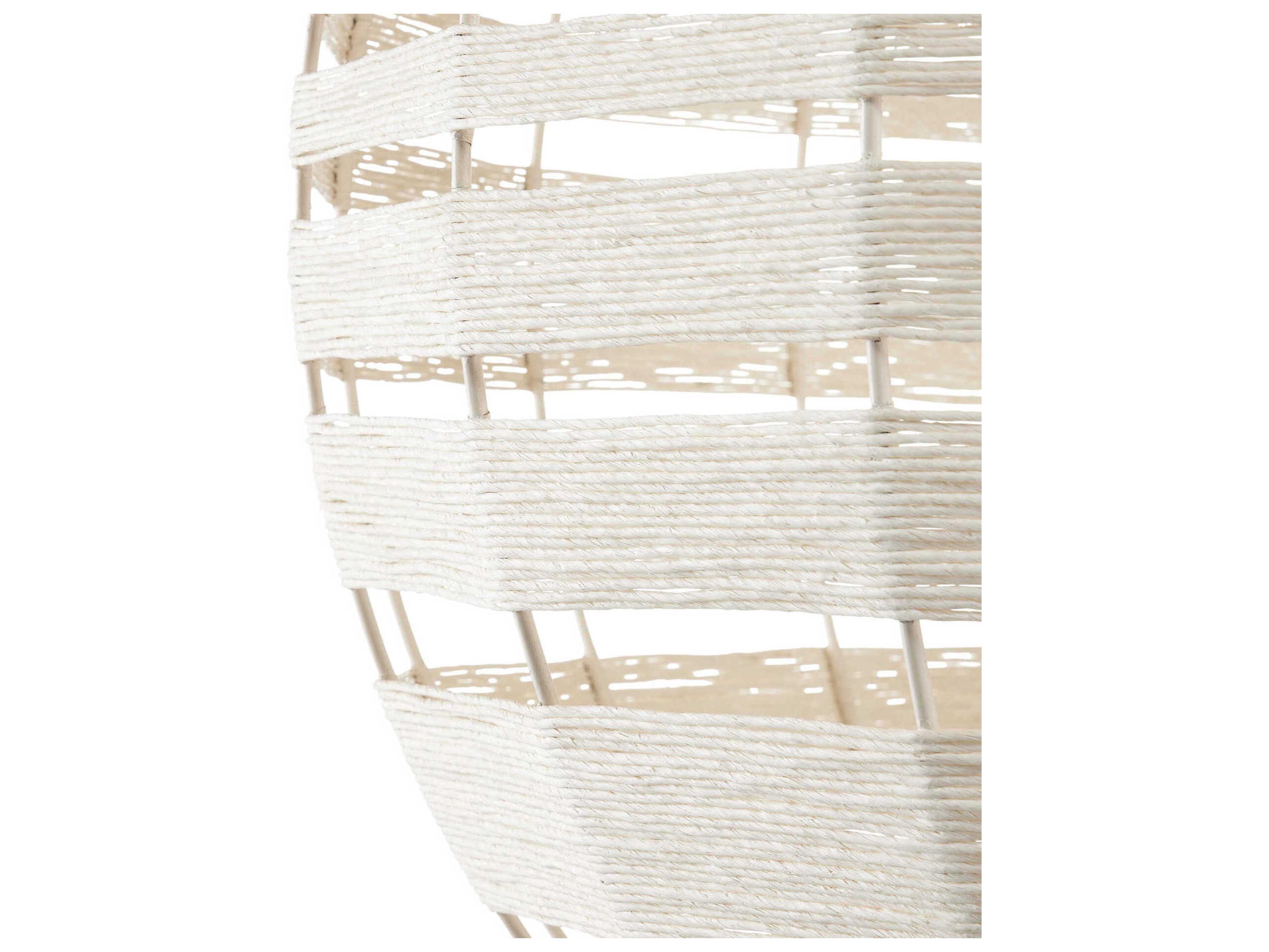 Currey & Company Lapsley 1-Light Vanilla White Globe Pendant