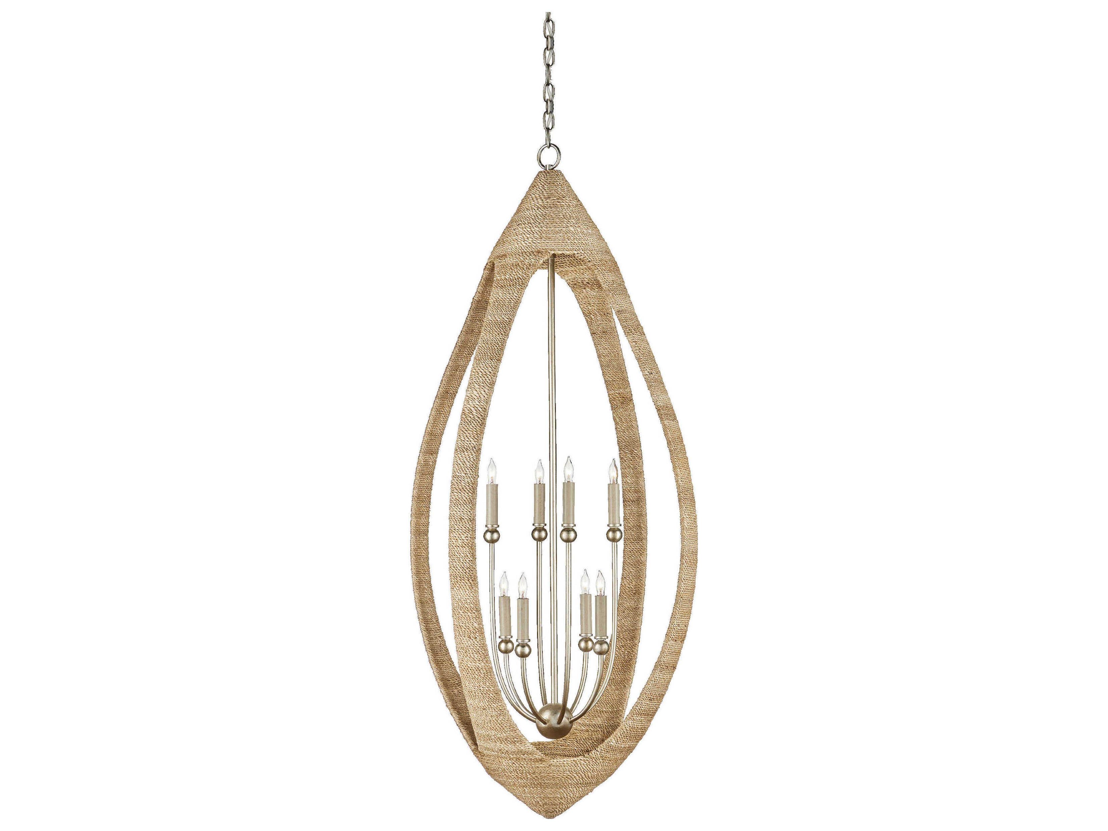 Menorca 8-Light Brown Candelabra Tiered Chandelier