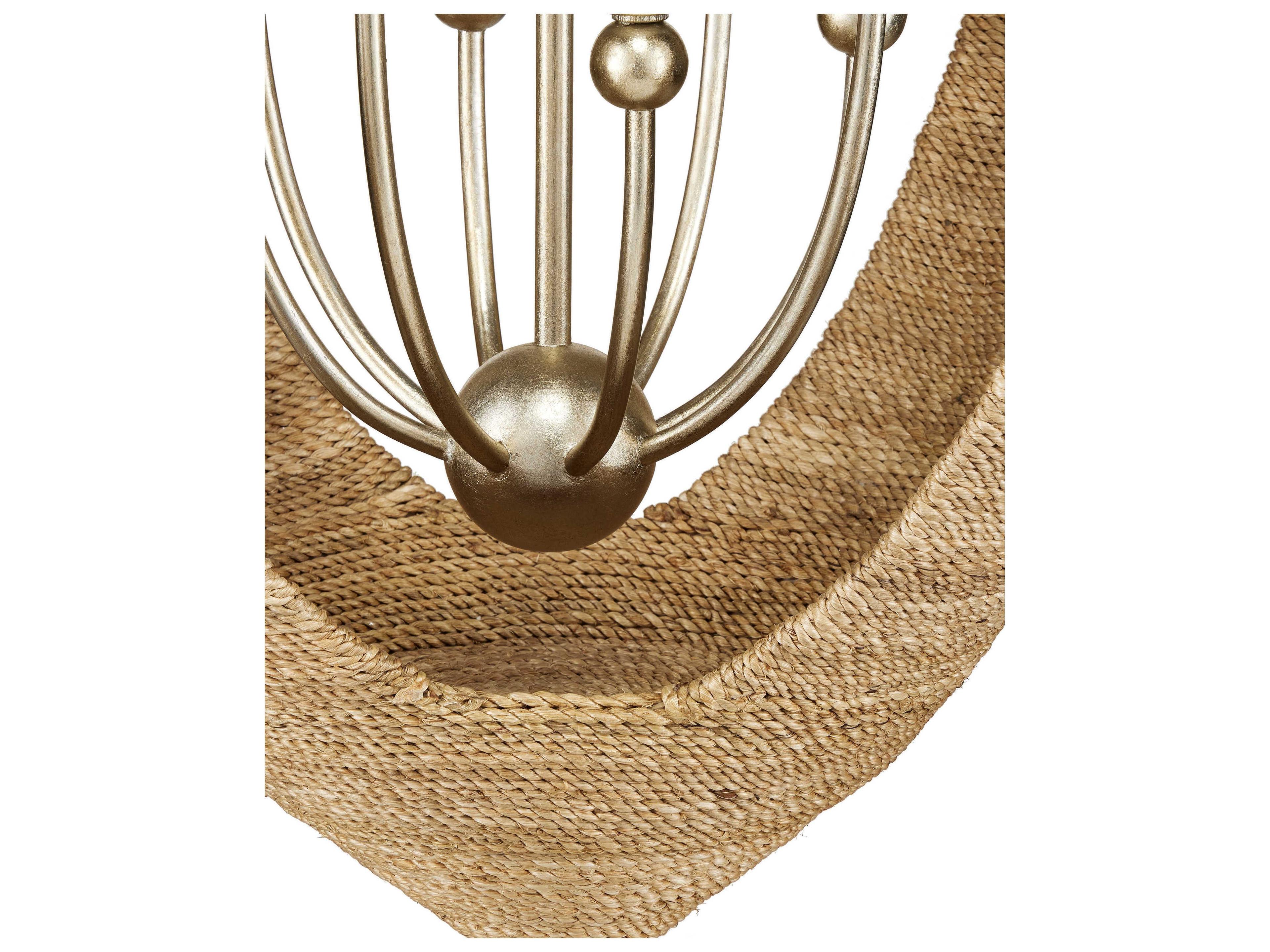 Currey & Company Menorca 8-Light Brown Candelabra Tiered Chandelier