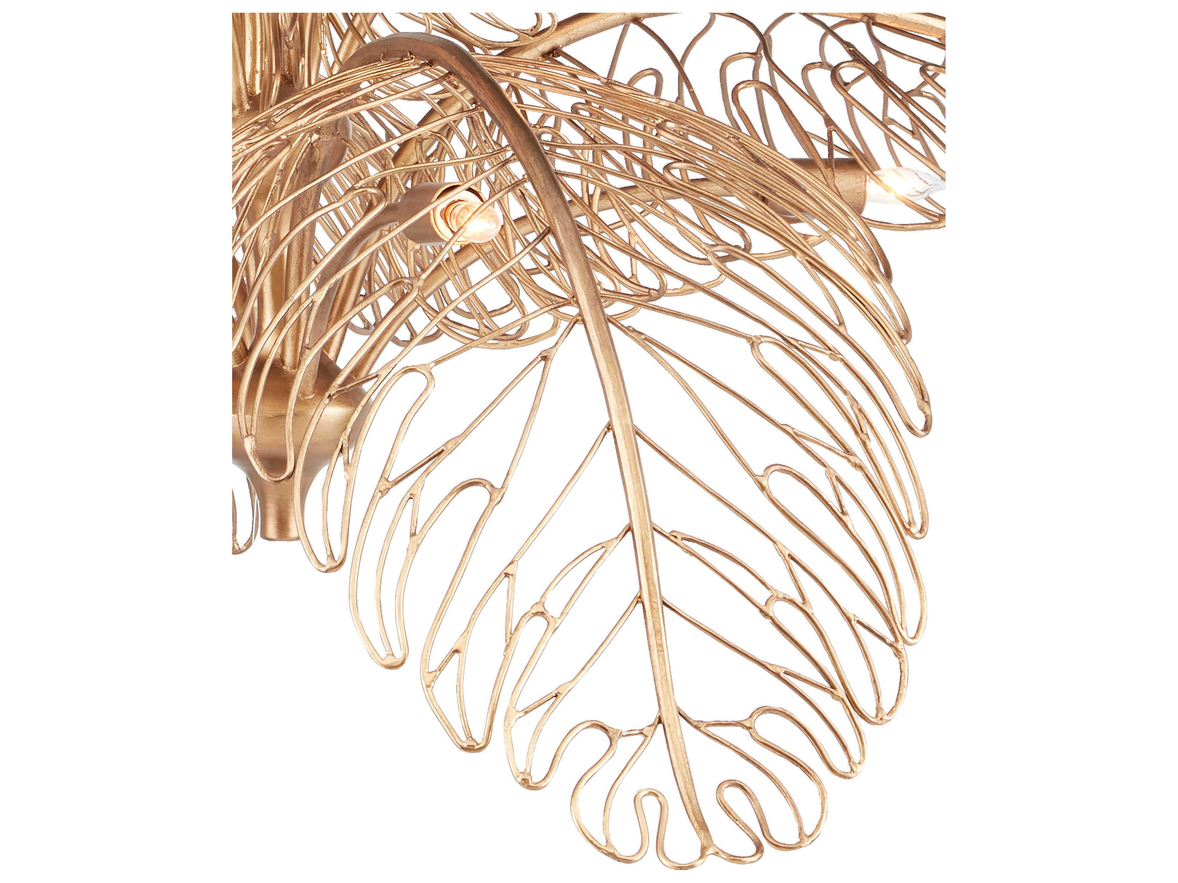 Currey & Company Taormina 8-Light Brass Chandelier