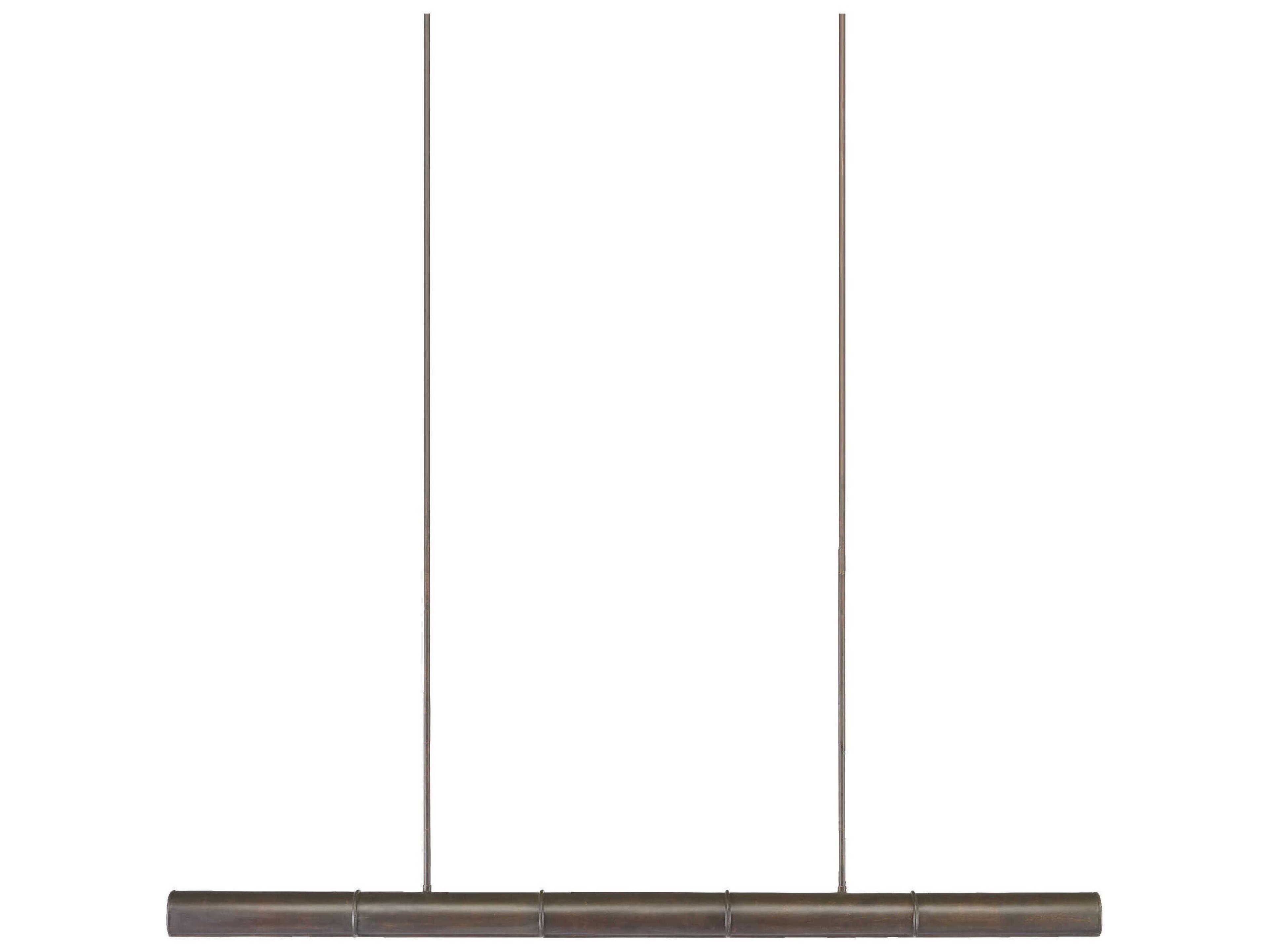 Currey & Company Lyon 5-Light Bronze Verdigris White Cylinder Island Pendant