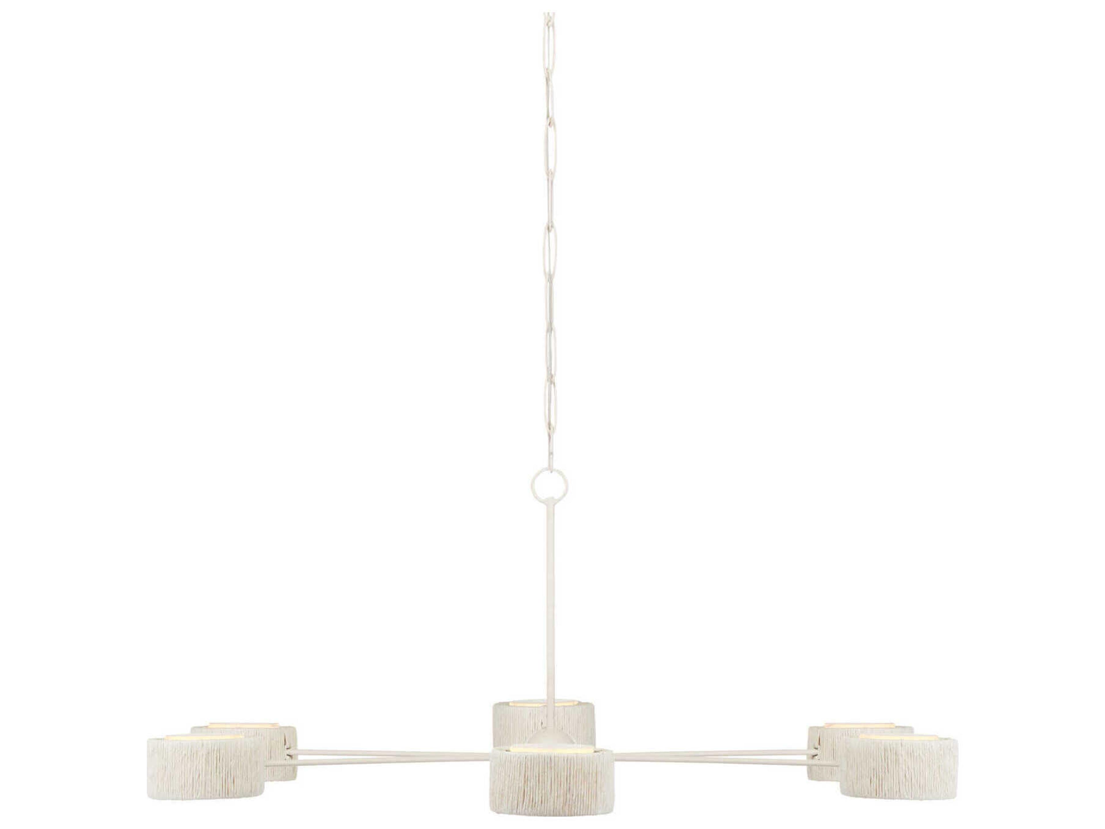 Currey & Company Monreale 6-Light White LED Chandelier