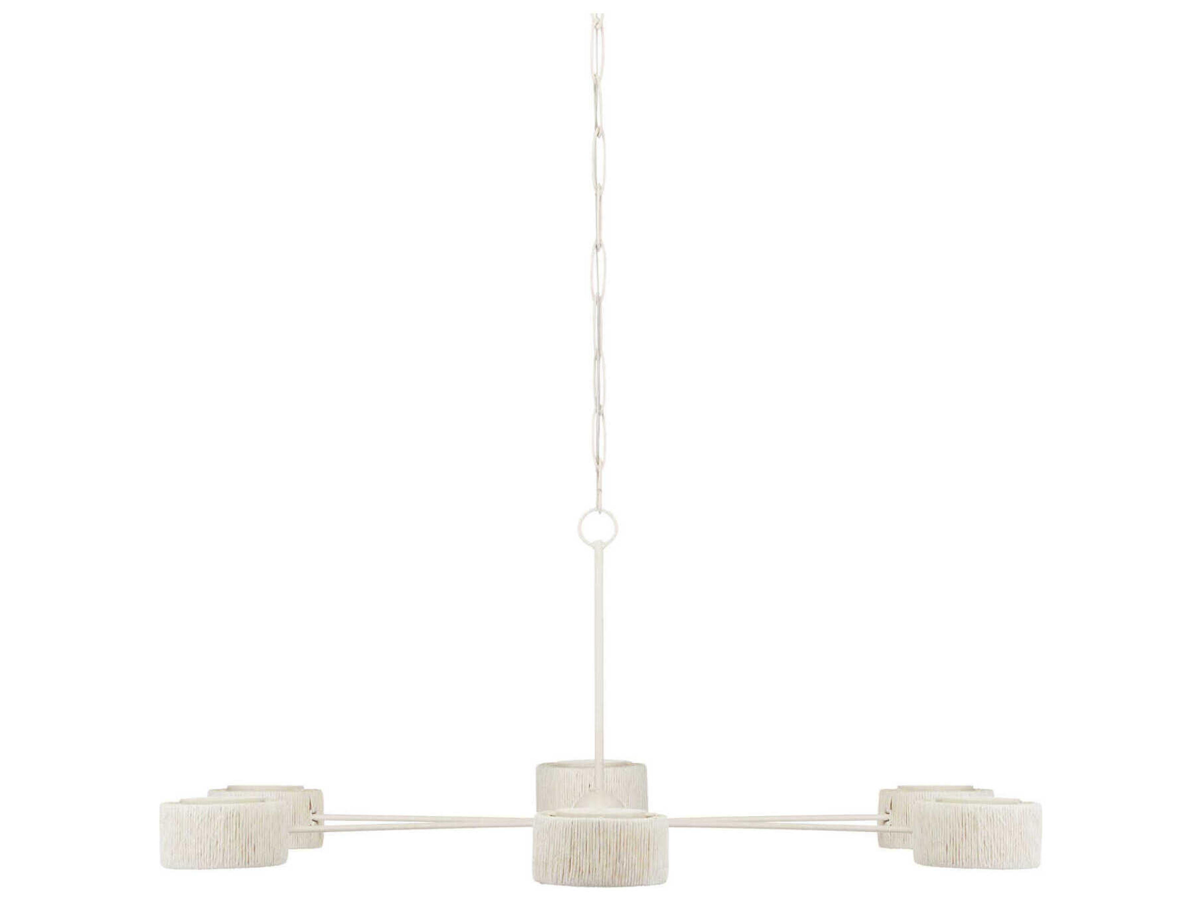 Currey & Company Monreale 6-Light White LED Chandelier
