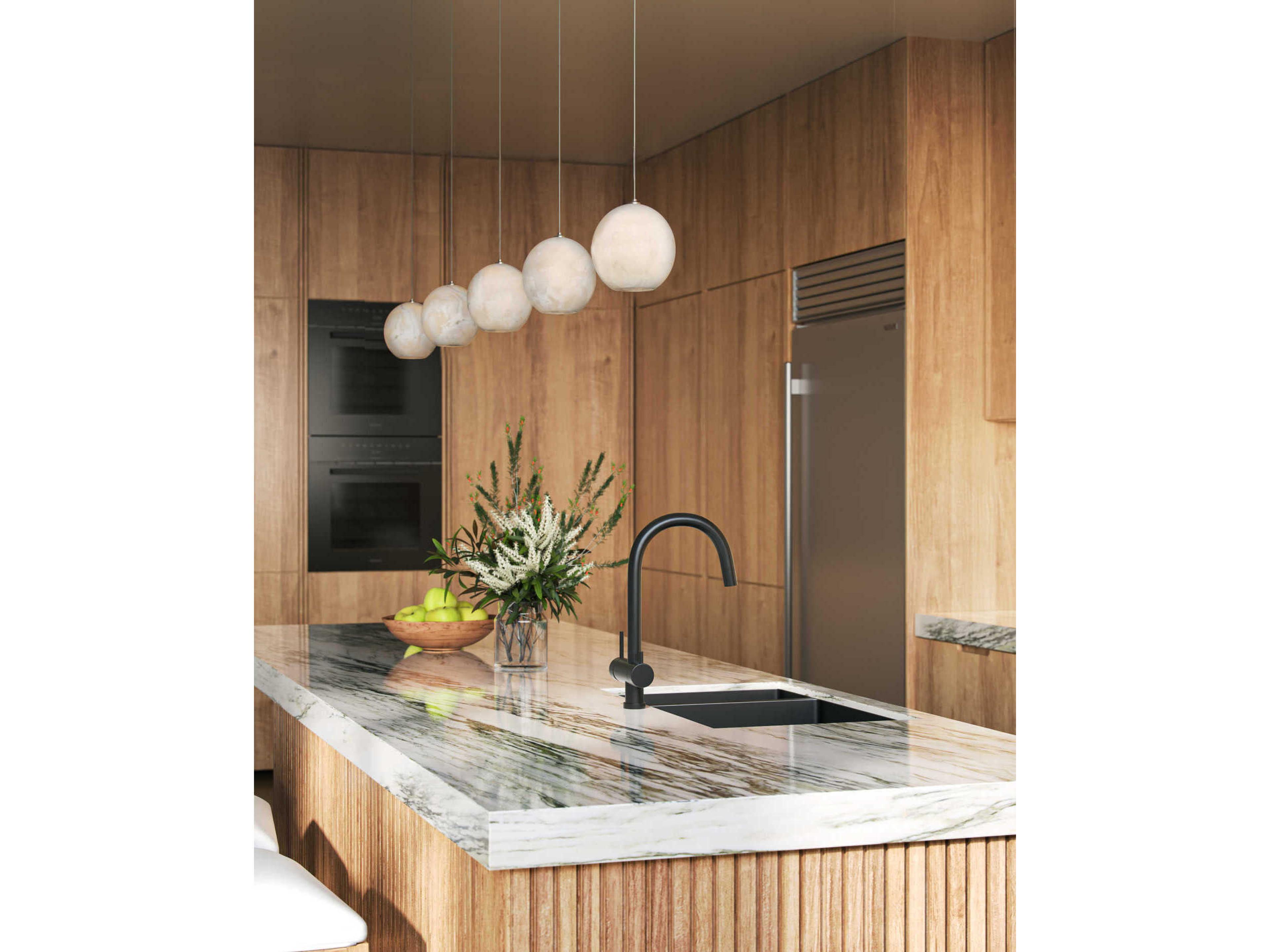 Currey & Company Lazio 1-Light Natural Painted Silver White Dome Mini Pendant