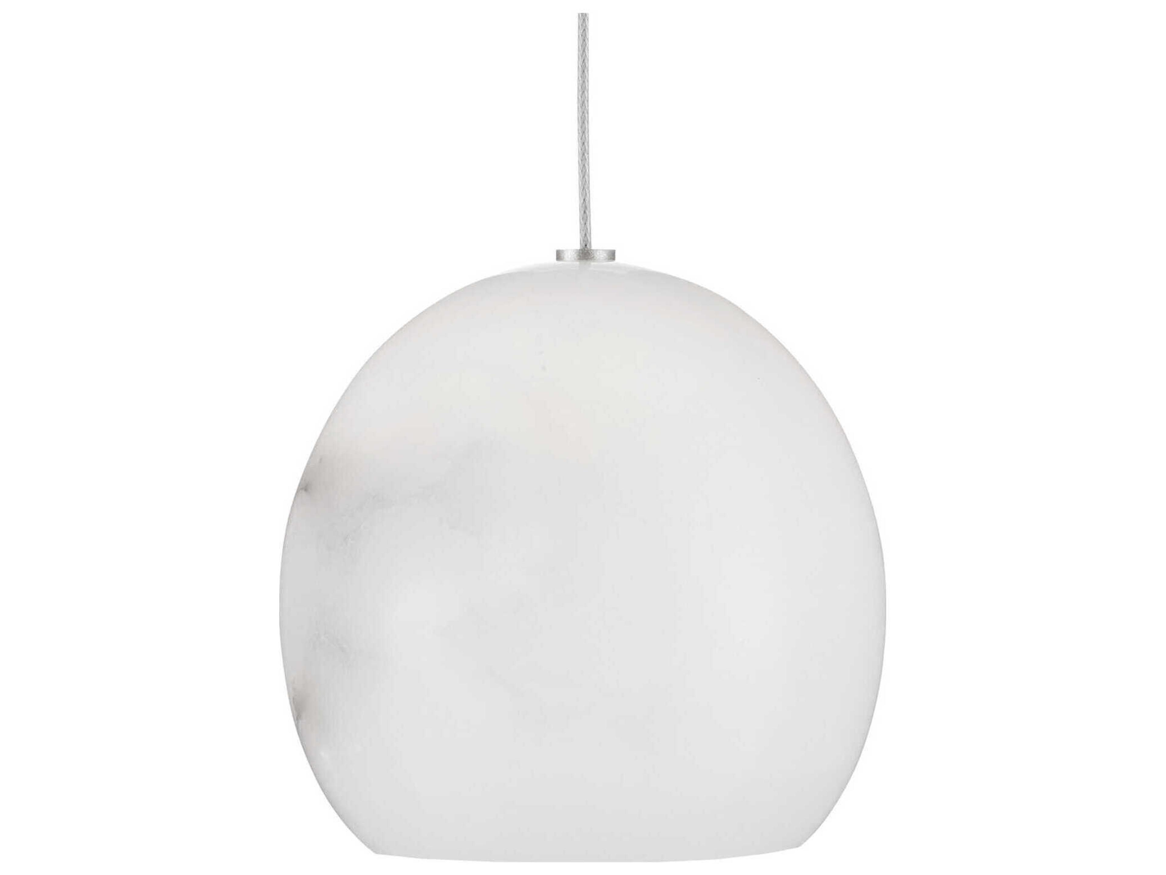 Currey & Company Lazio 3-Light Natural Painted Silver Dome Mini Pendant
