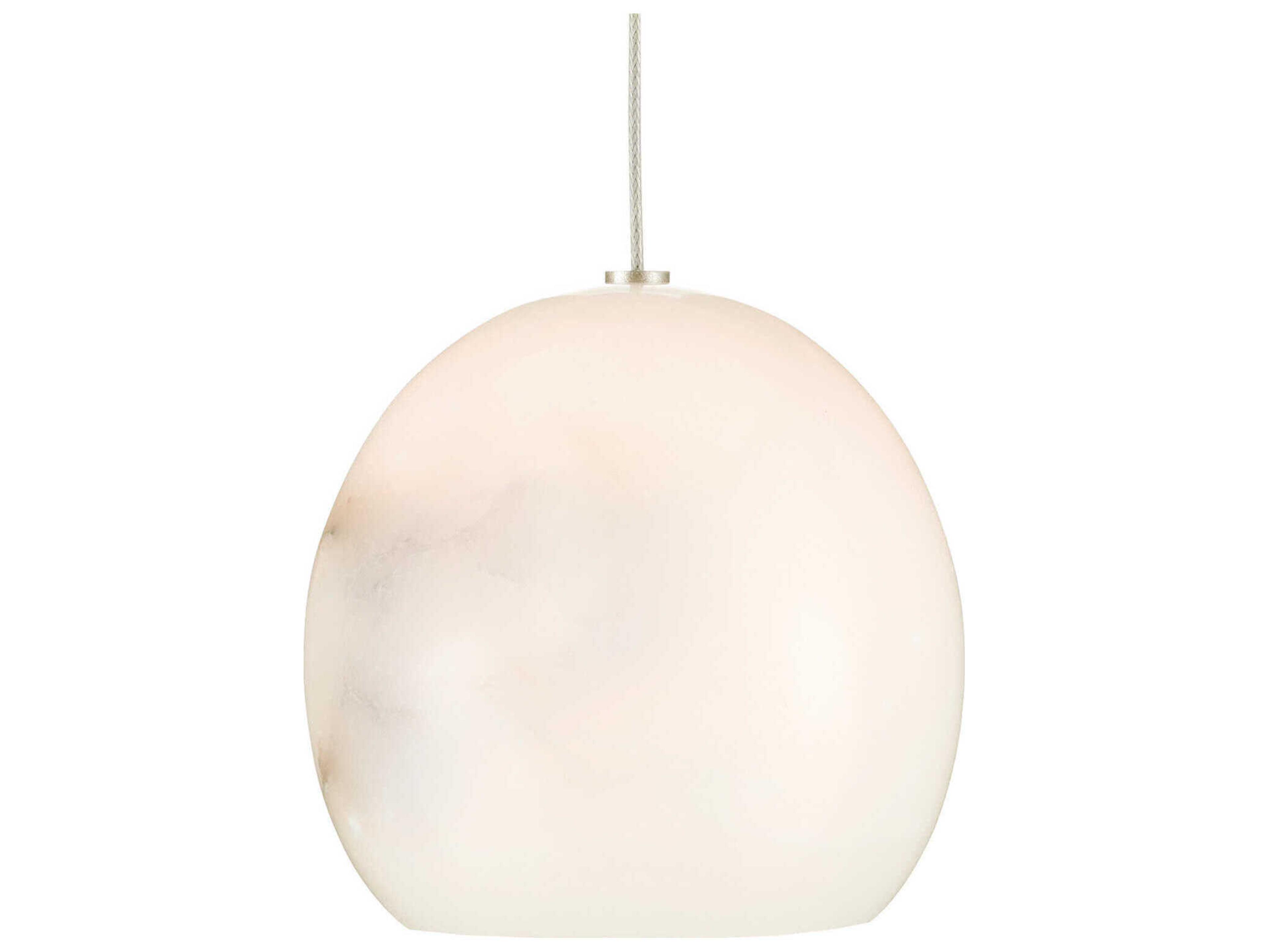 Currey & Company Lazio 3-Light Natural Painted Silver Dome Mini Pendant