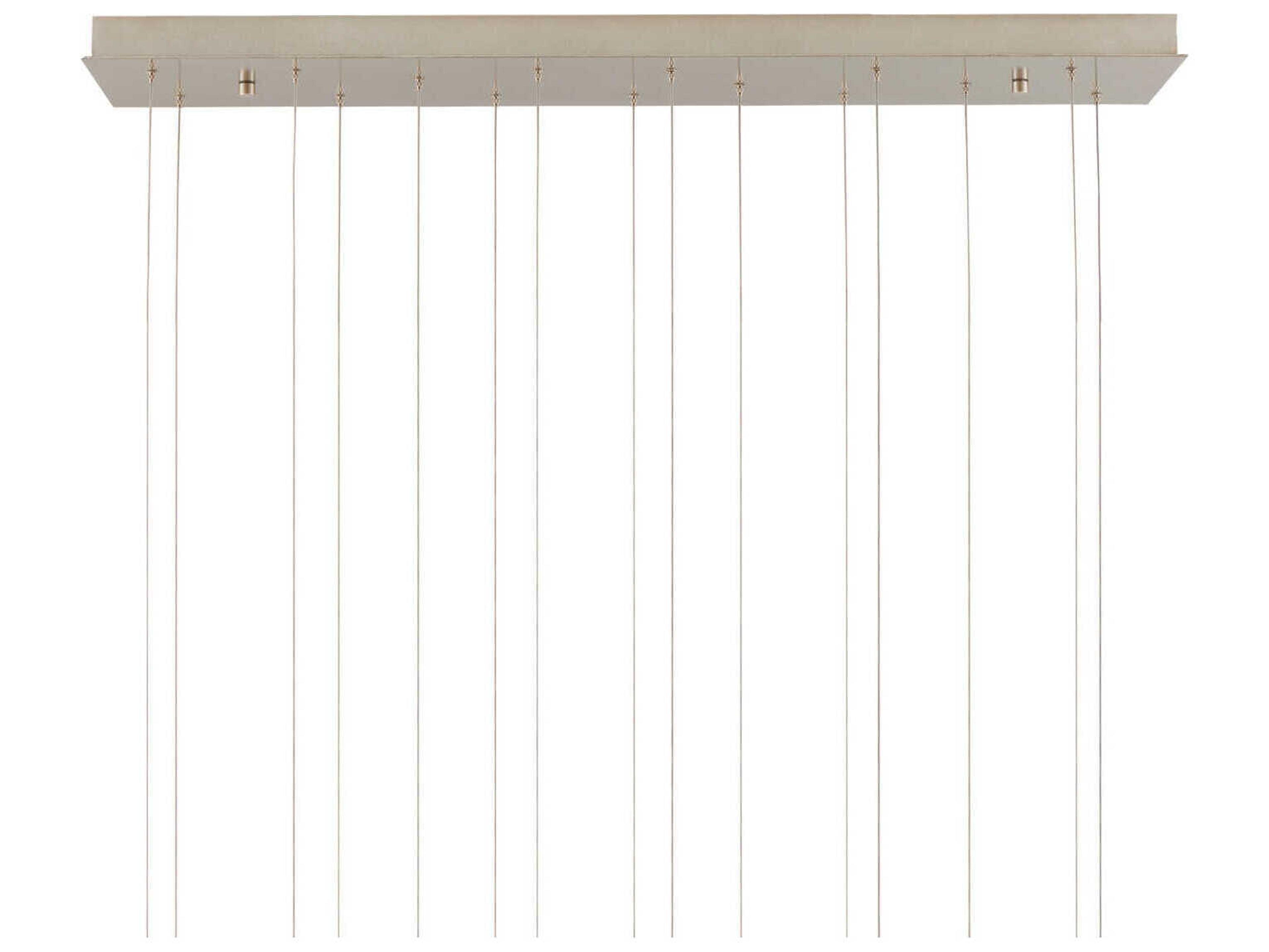 Currey & Company Lazio 15-Light Natural Painted Silver Dome Island Pendant