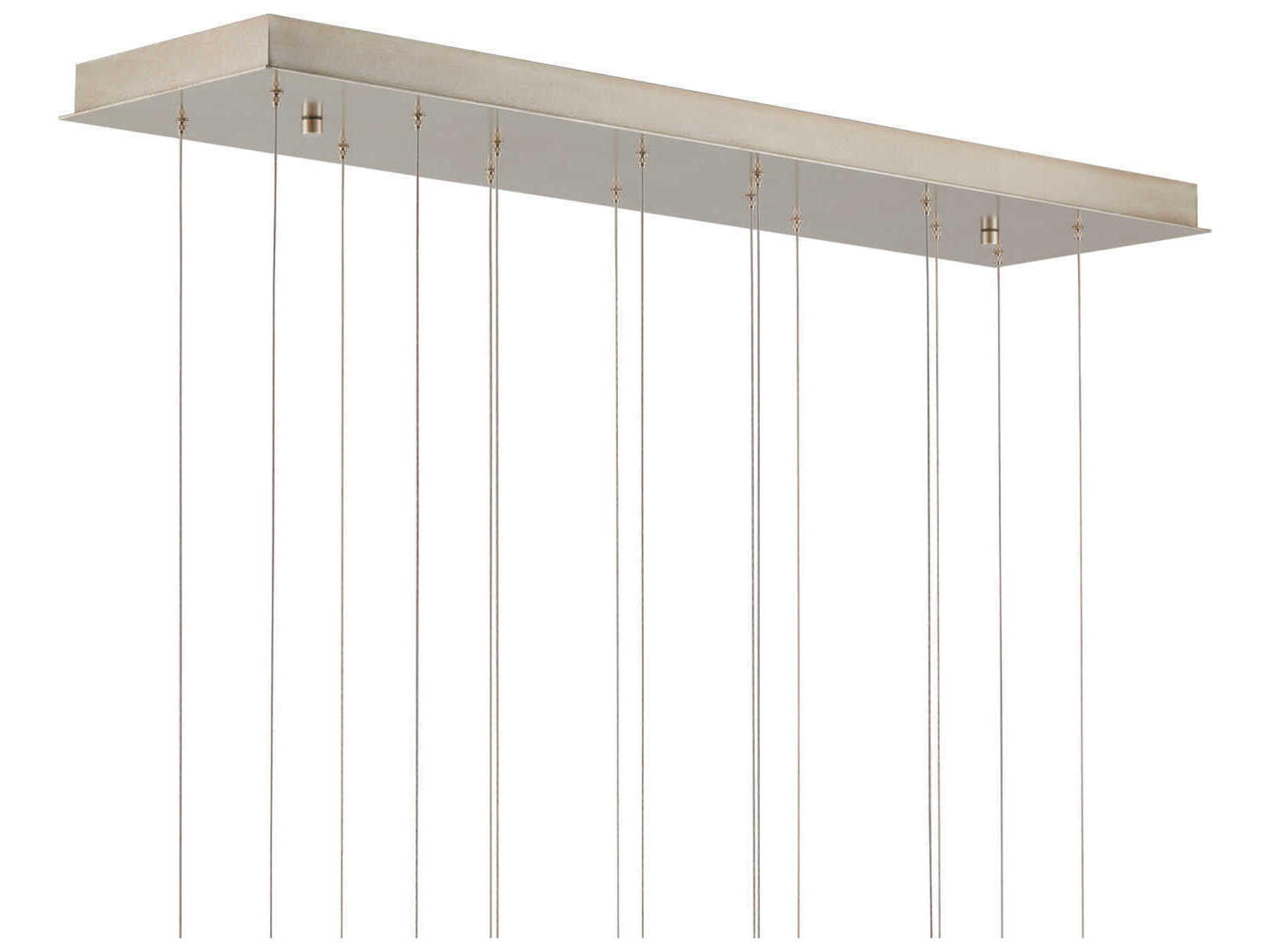 Currey & Company Lazio 15-Light Natural Painted Silver Dome Island Pendant