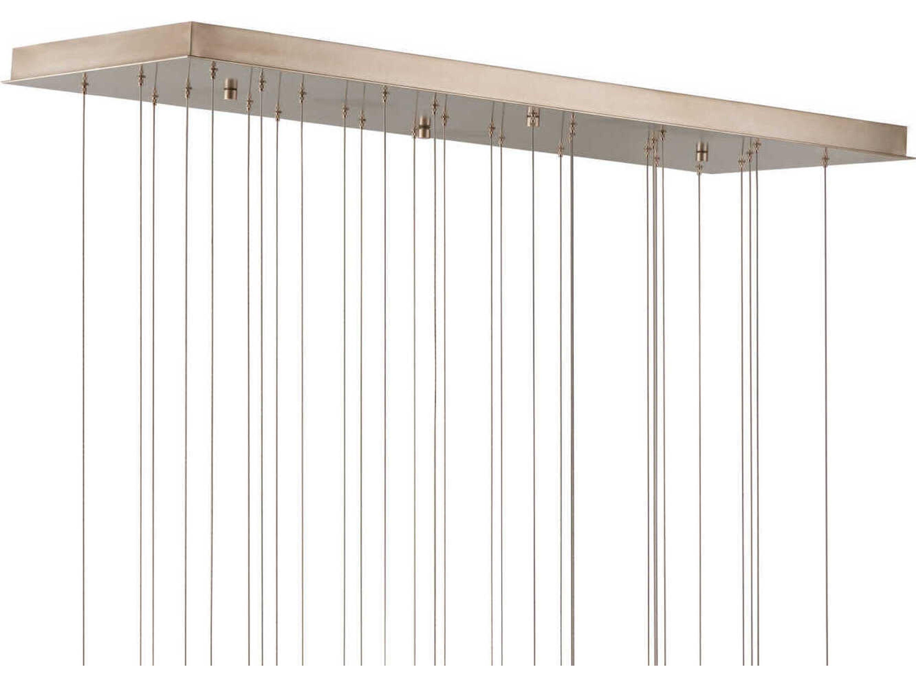 Currey & Company Lazio 30-Light Natural Painted Silver Dome Island Pendant