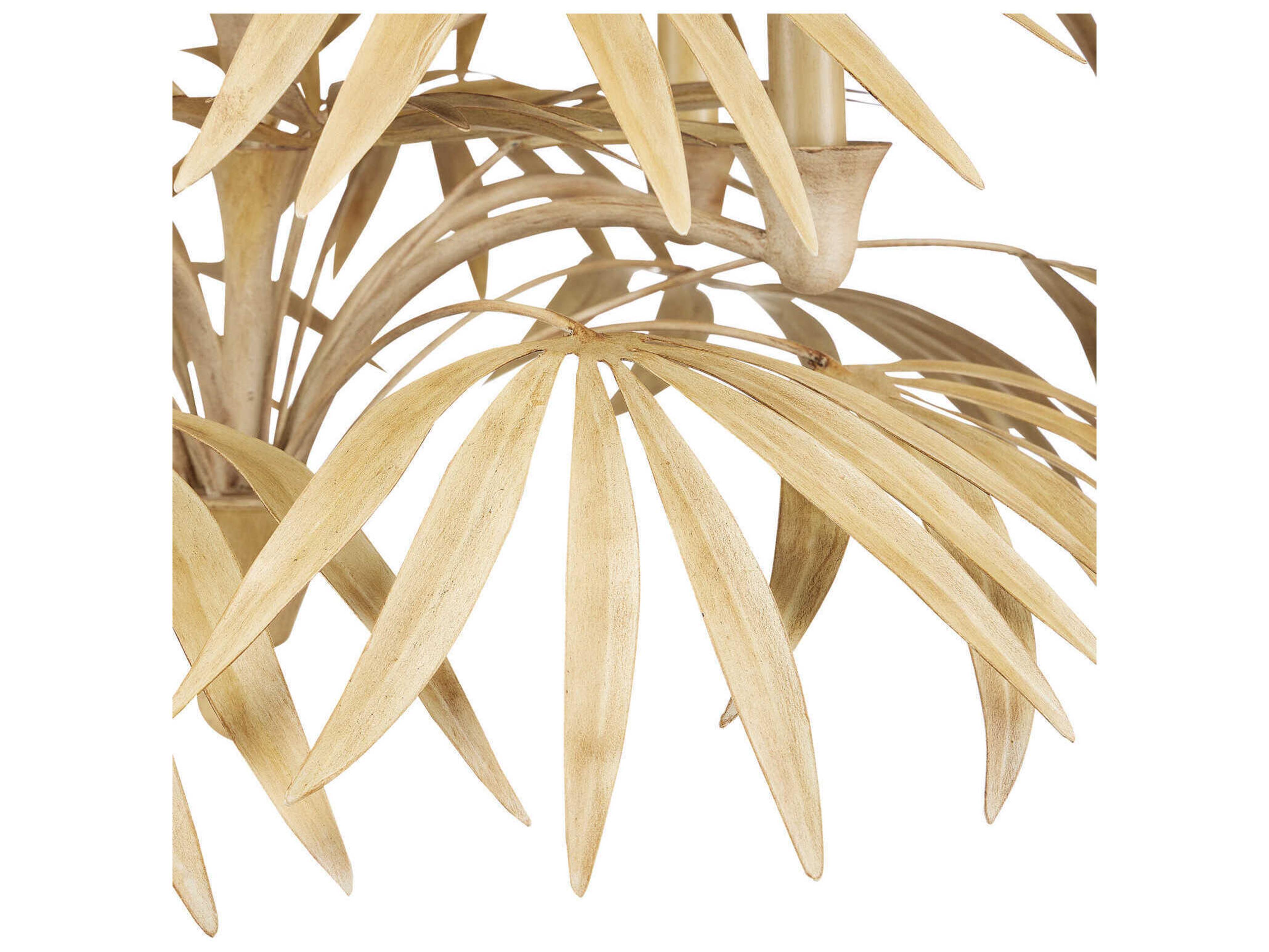 Currey & Company Calliope 5-Light Coco Cream Off White Candelabra Chandelier