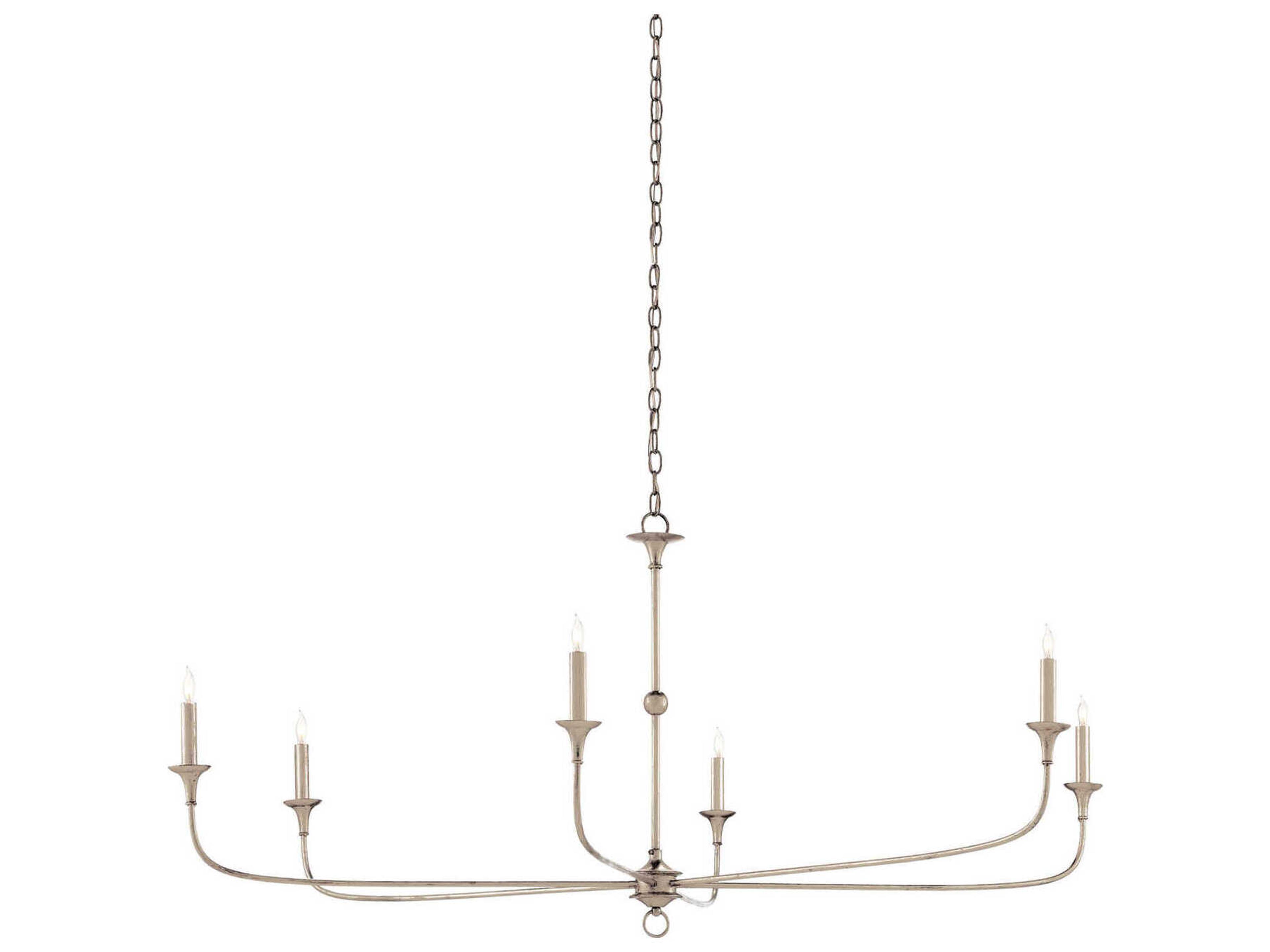 Nottaway 6-Light Champagne Silver Candelabra Chandelier