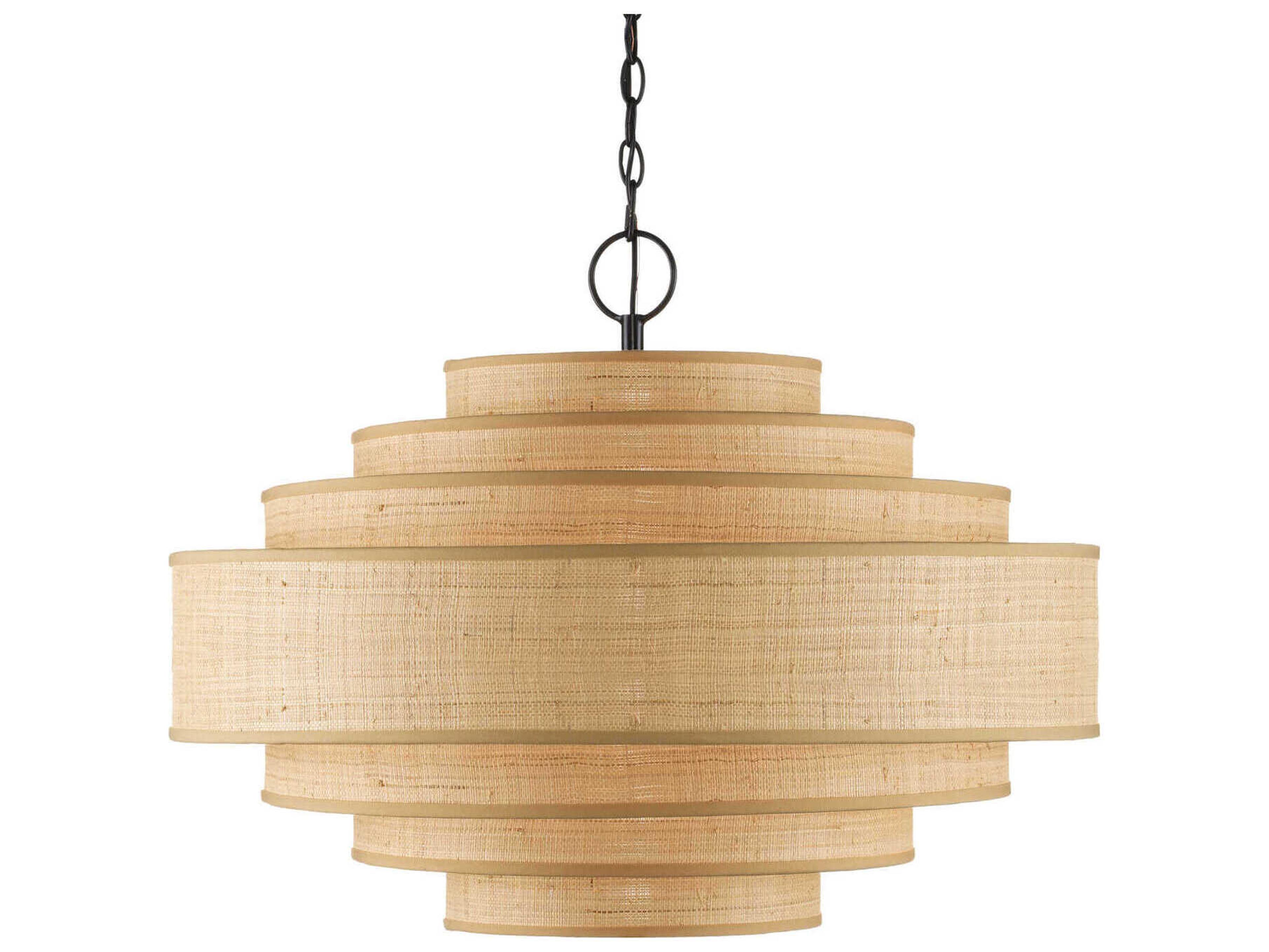 Maura Natural Grasscloth Chandelier