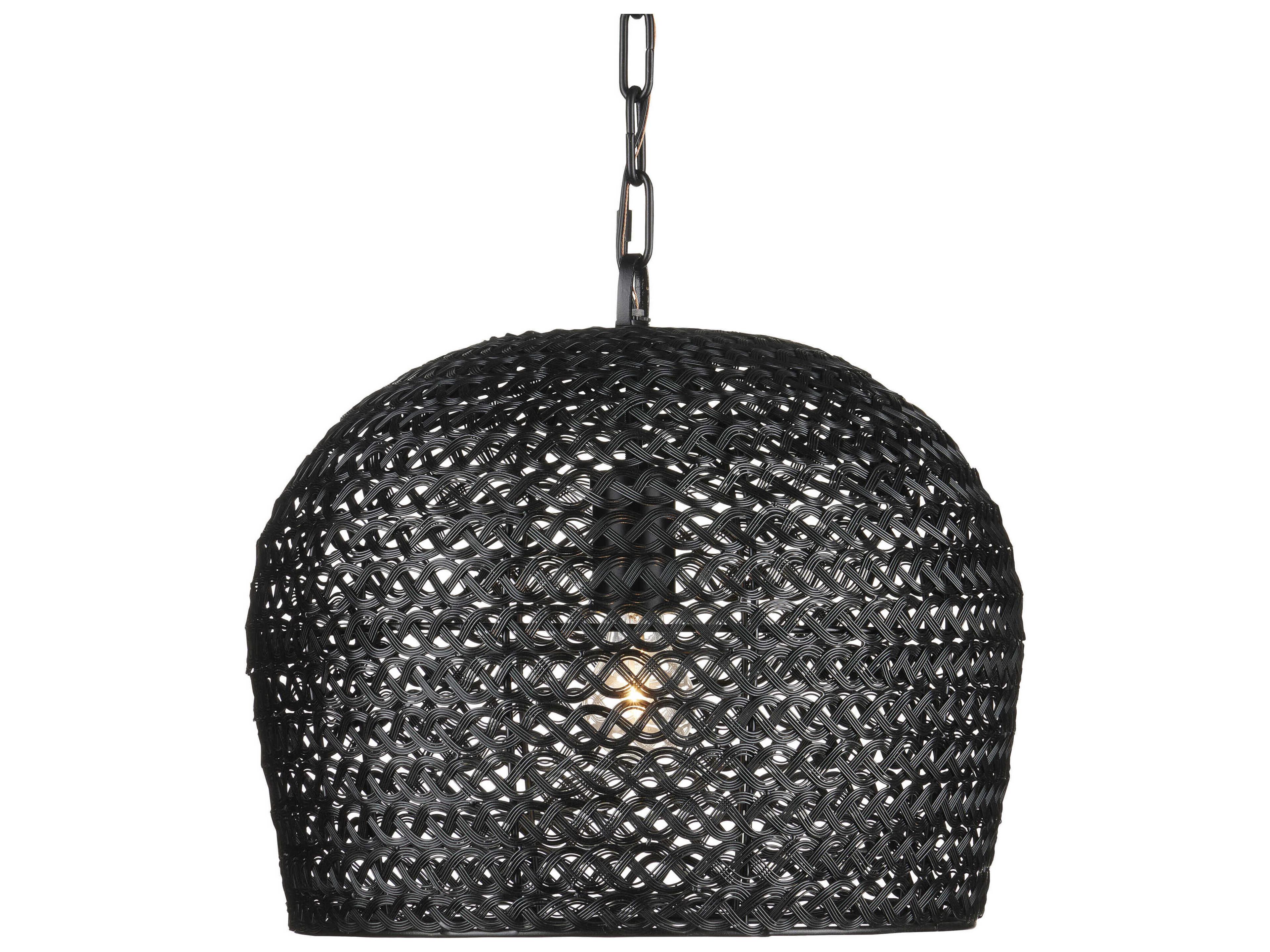 Piero 1-Light Satin Black Bowl Mini Pendant