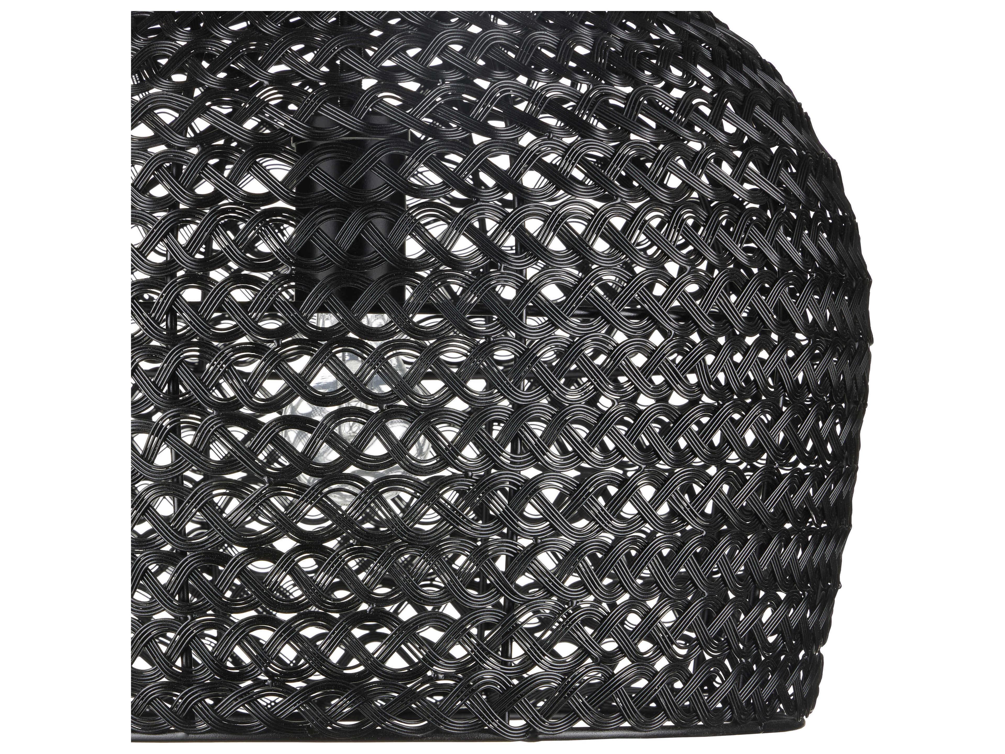 Currey & Company Piero 1-Light Satin Black Bowl Mini Pendant