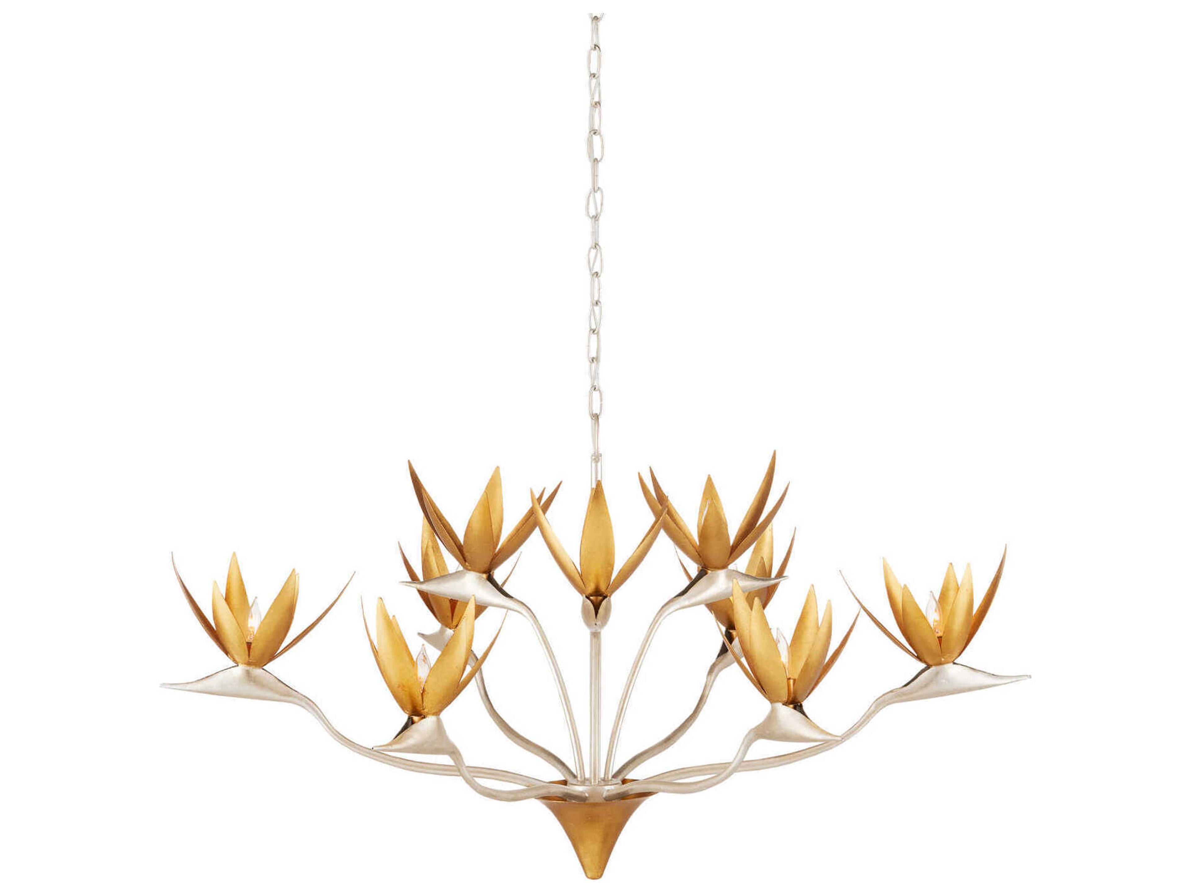 Currey & Company Paradiso 9-Light Gold Chandelier