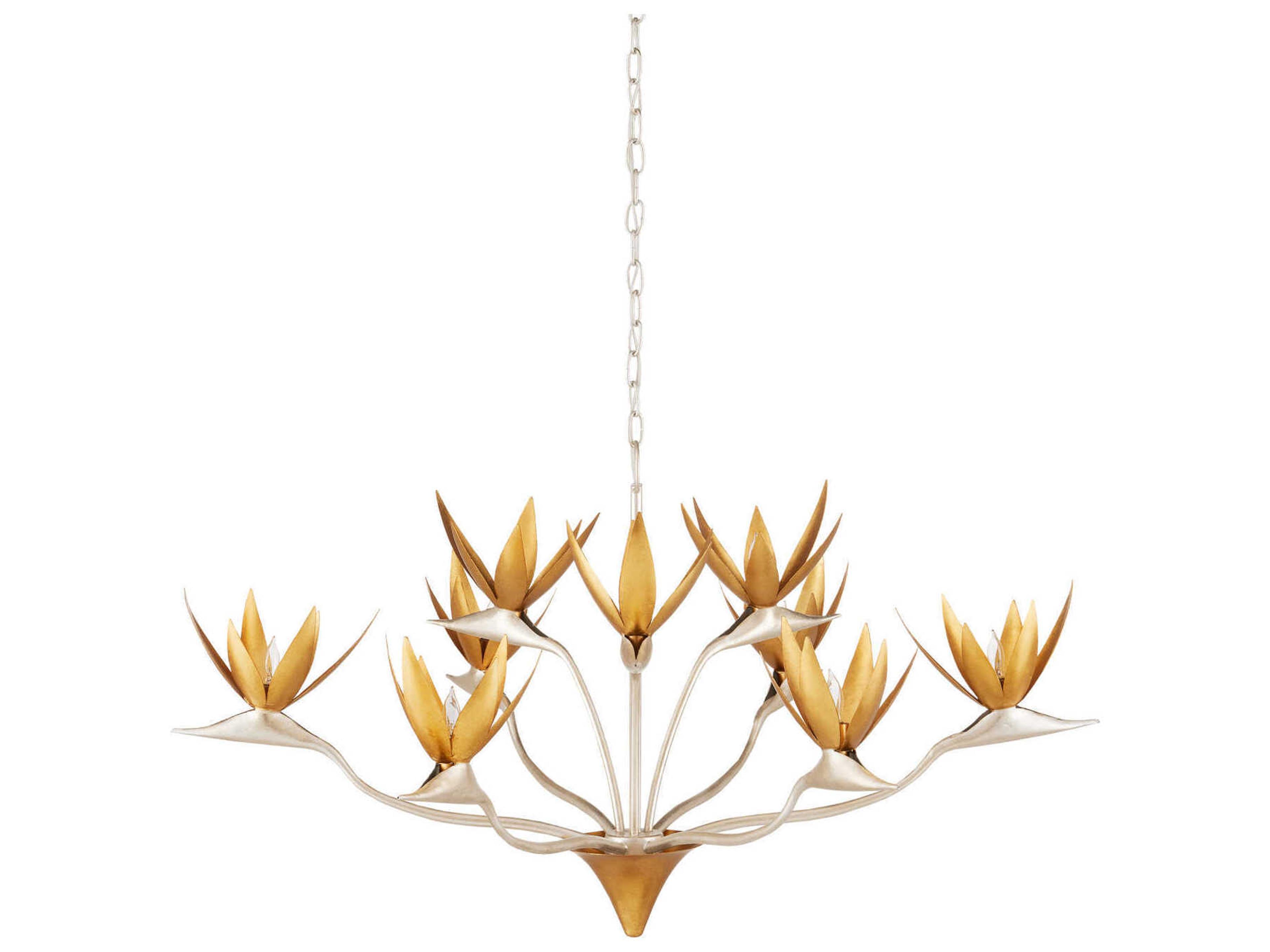 Currey & Company Paradiso 9-Light Gold Chandelier