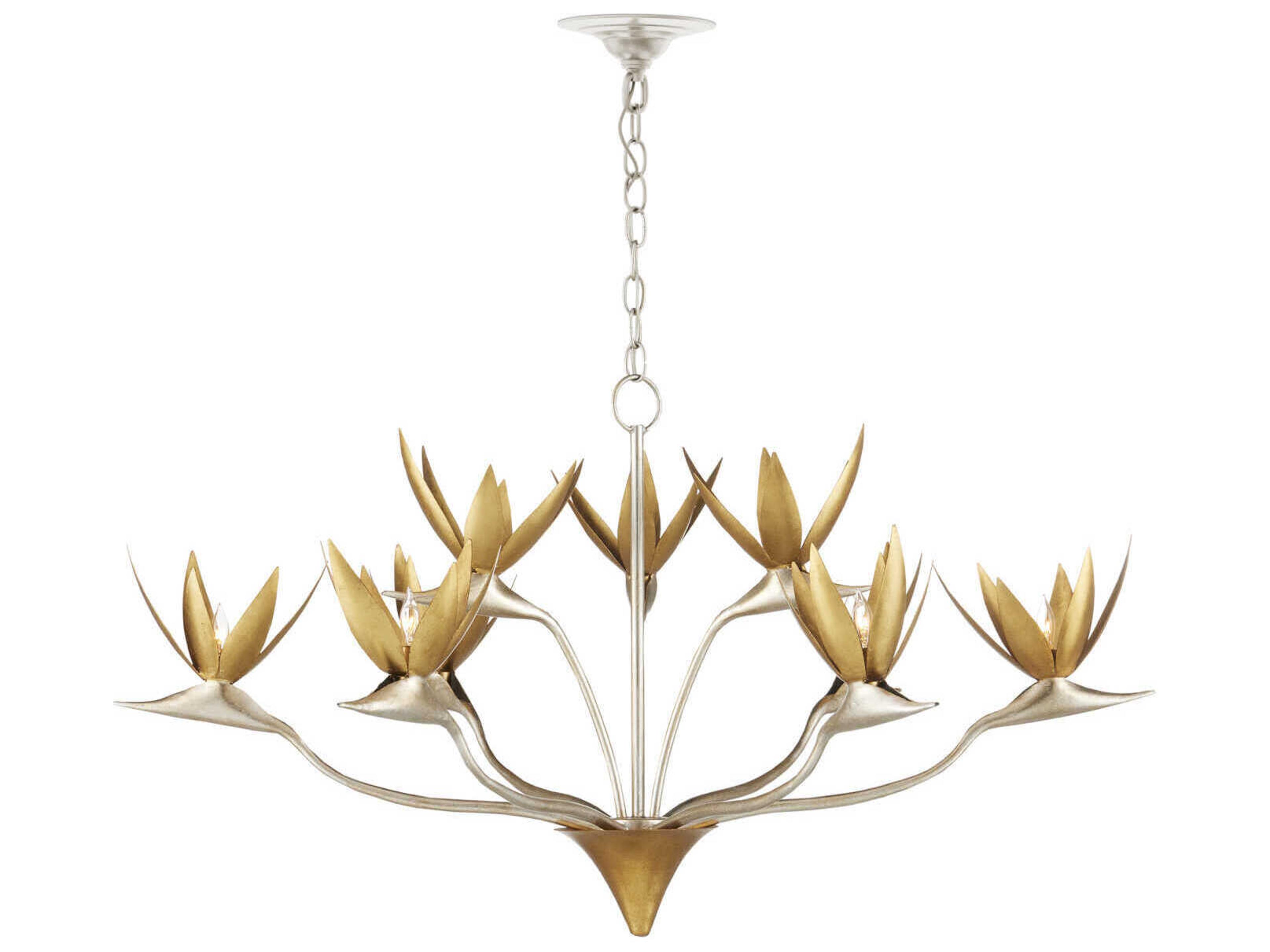 Currey & Company Paradiso 9-Light Gold Chandelier