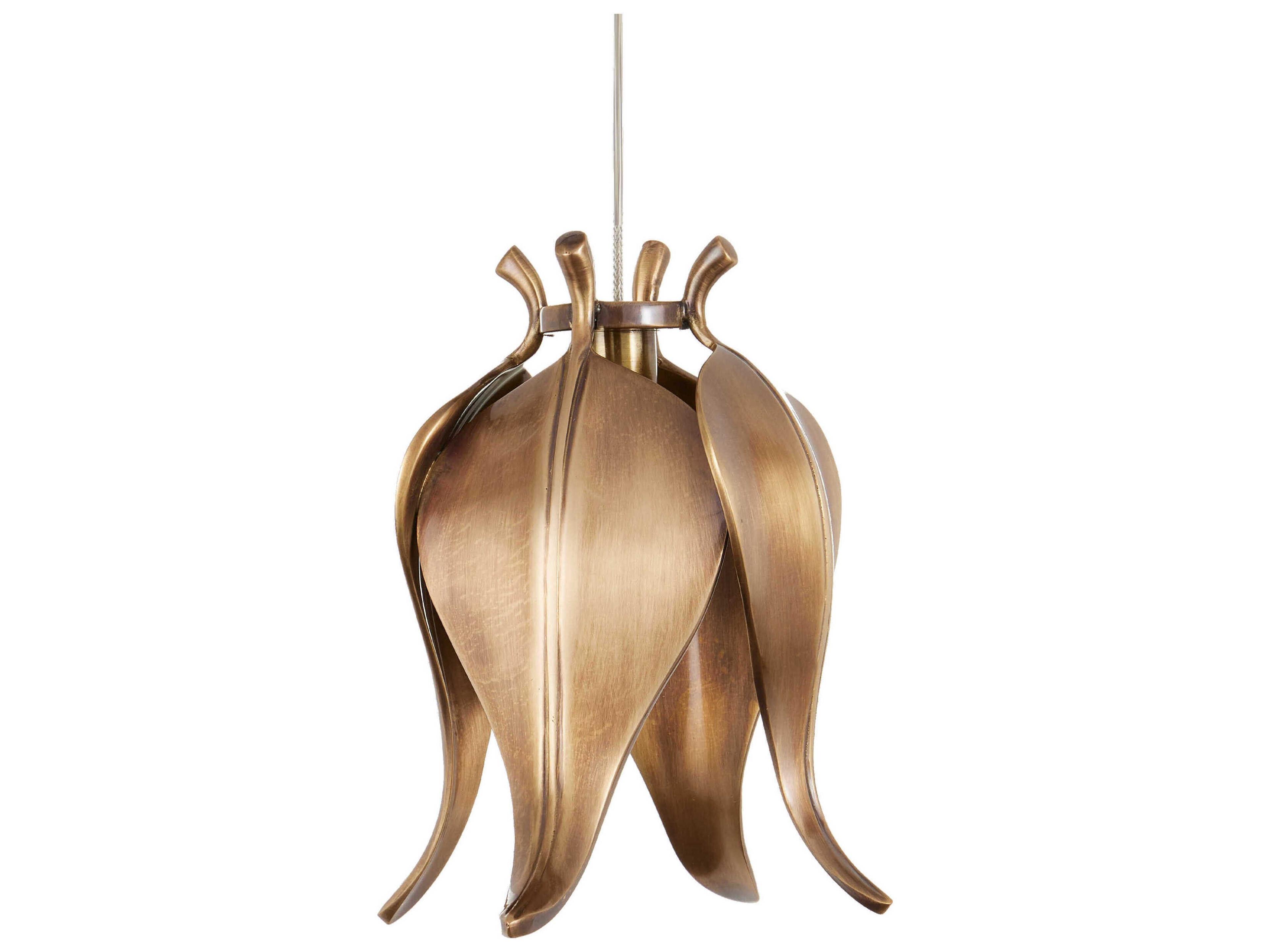 Currey & Company Iota 15-Light Antique Brass Silver Tiered Pendant