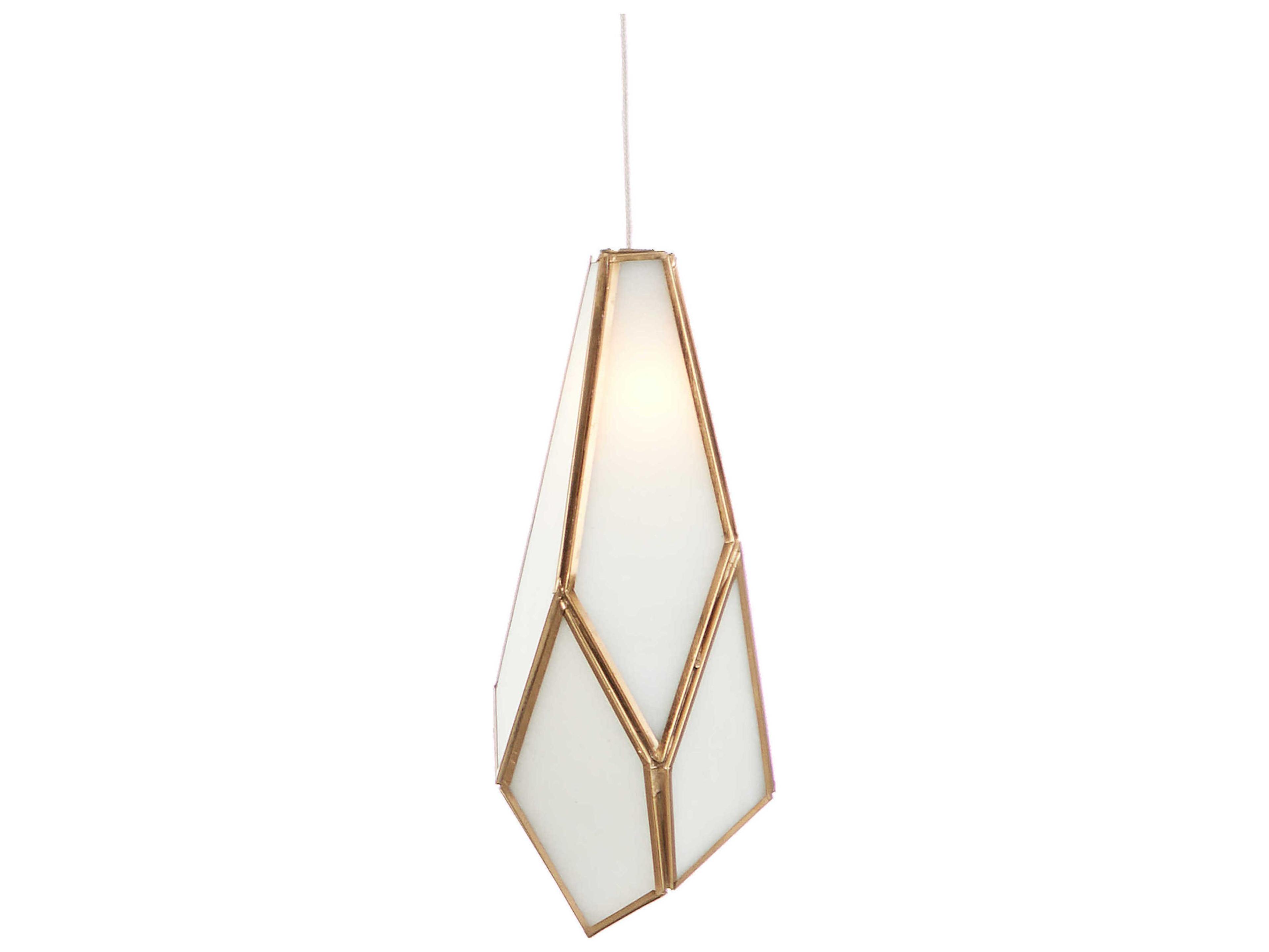 Currey & Company Glace 30-Light White Antique Brass Silver Glass Geometric Tiered Island Pendant