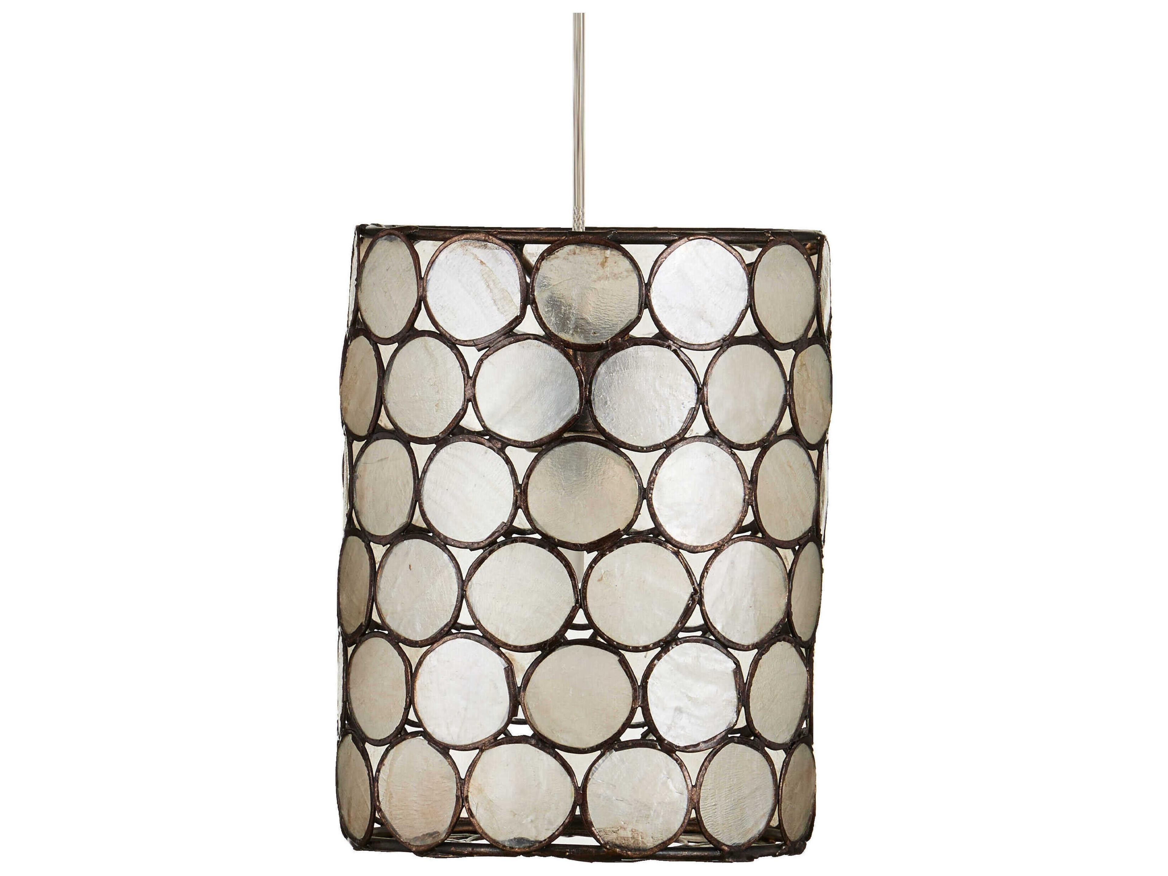 Currey & Company Regatta 15-Light Cupertino Silver Black Drum Tiered Pendant