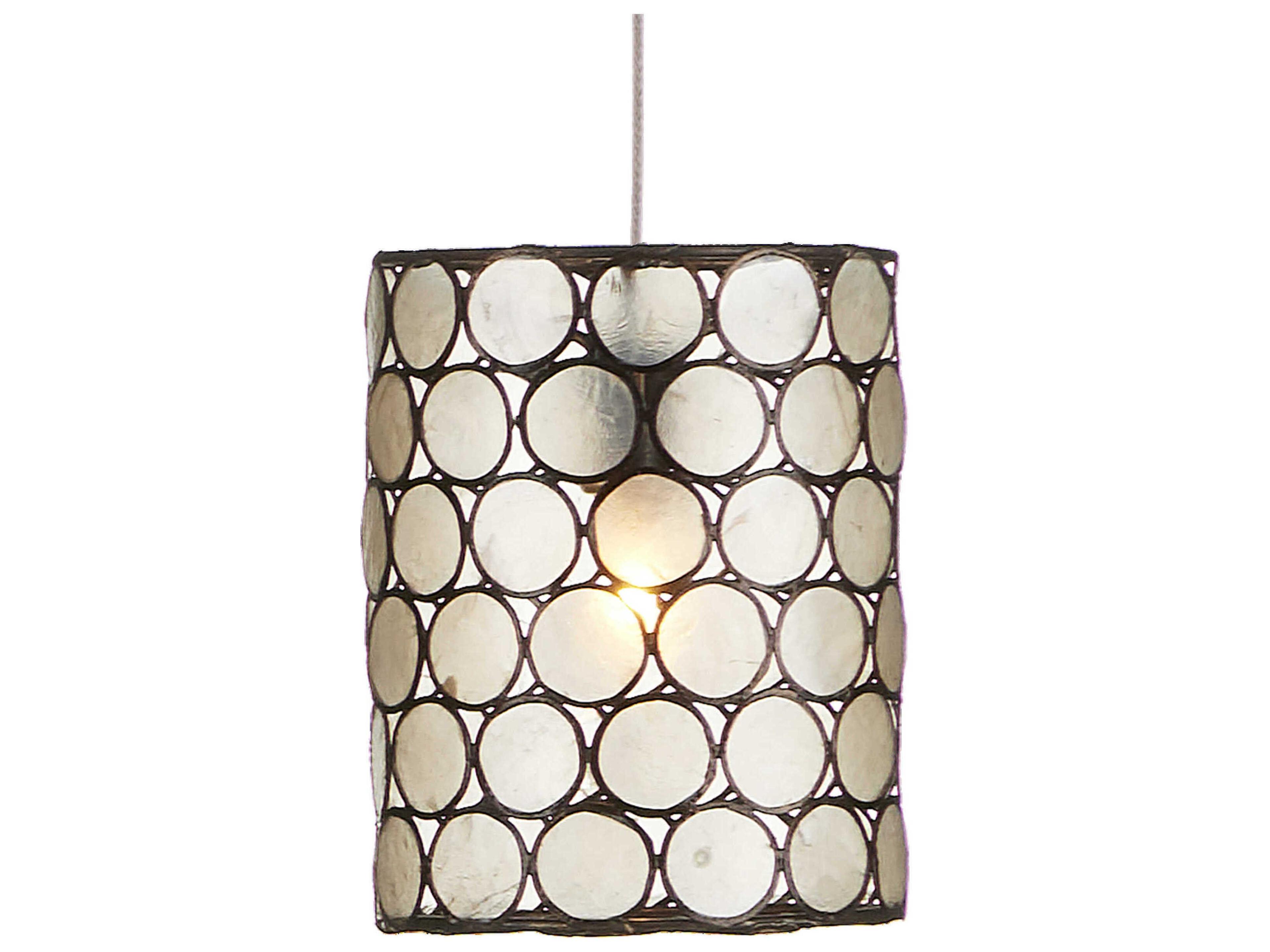 Currey & Company Regatta 36-Light Cupertino Silver Black Drum Tiered Pendant