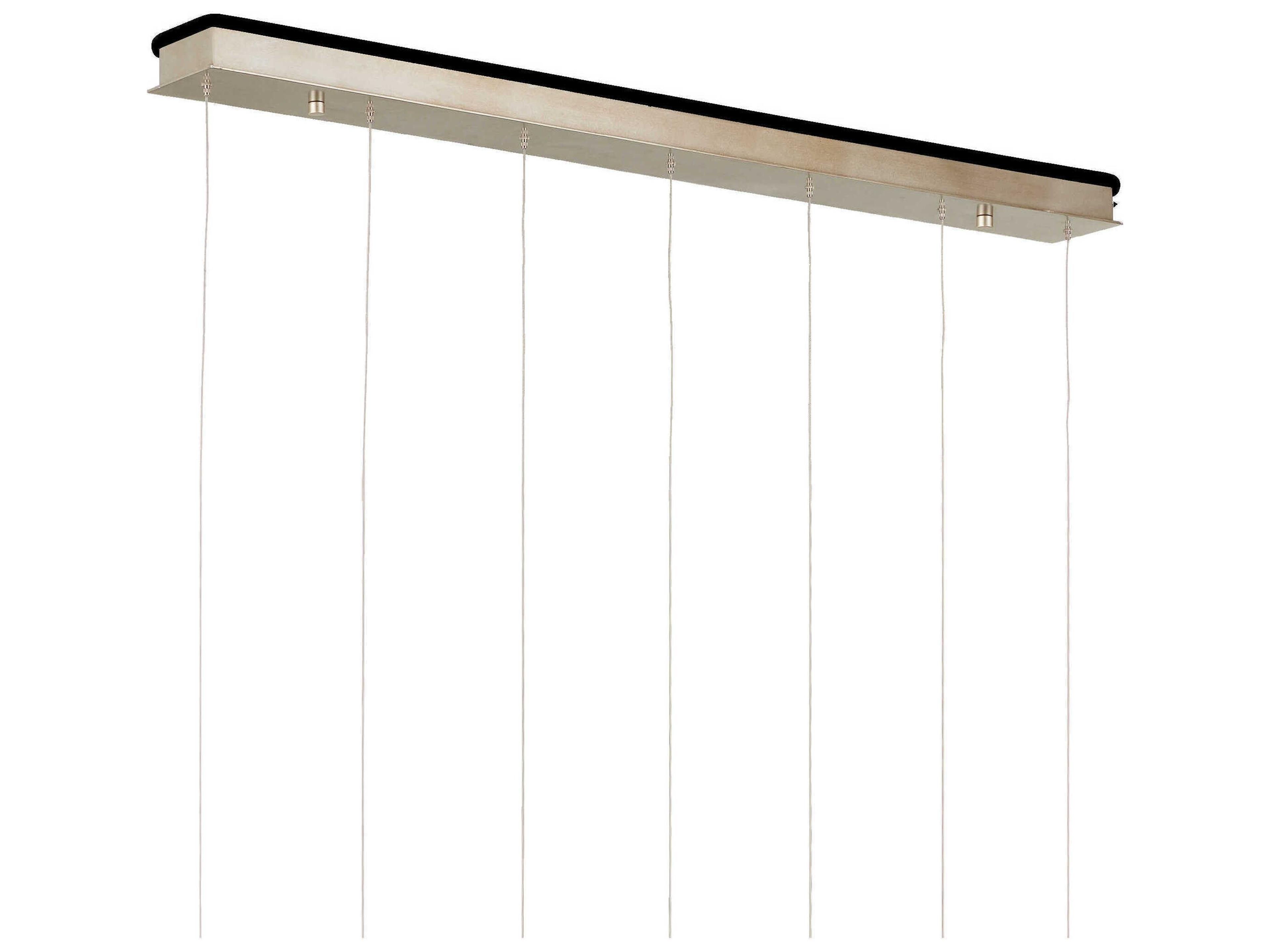 Currey & Company Pepper 7-Light Nickel Silver Geometric Tiered Island Pendant