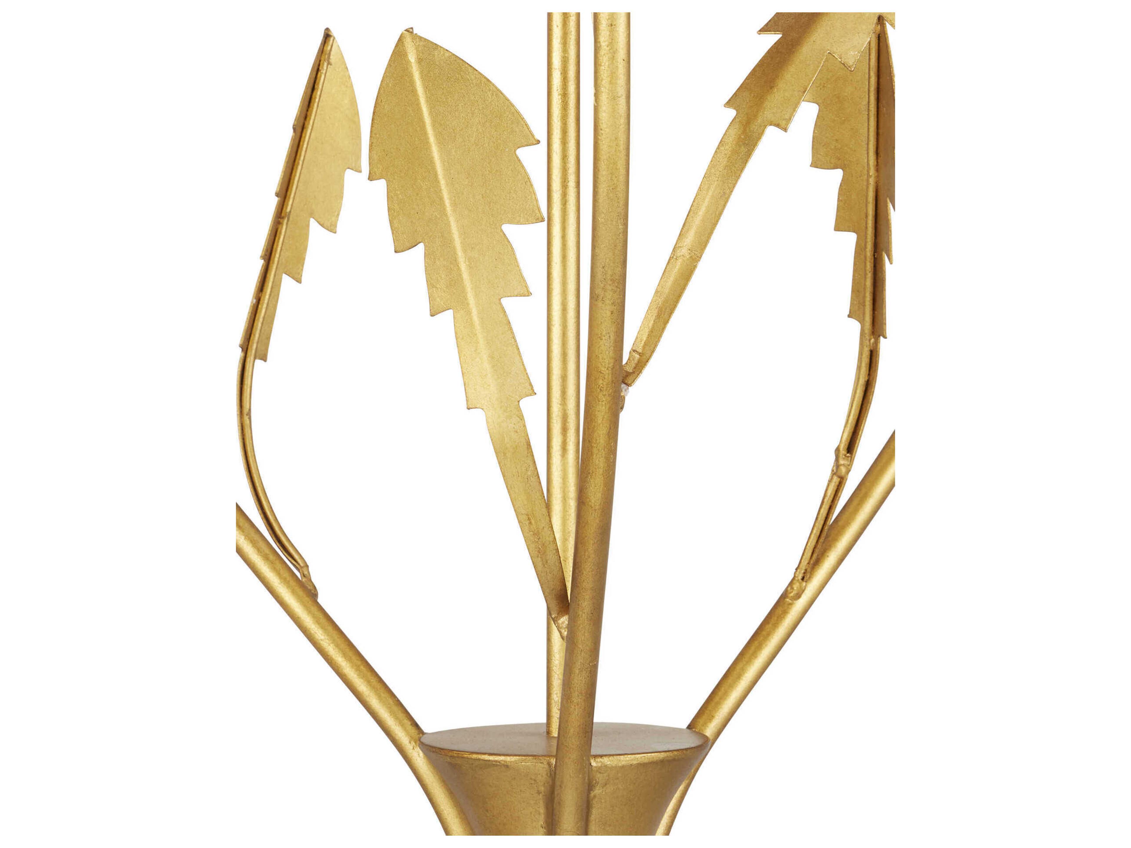 Currey & Company Dandelion 3-Light Gold Geometric Pendant