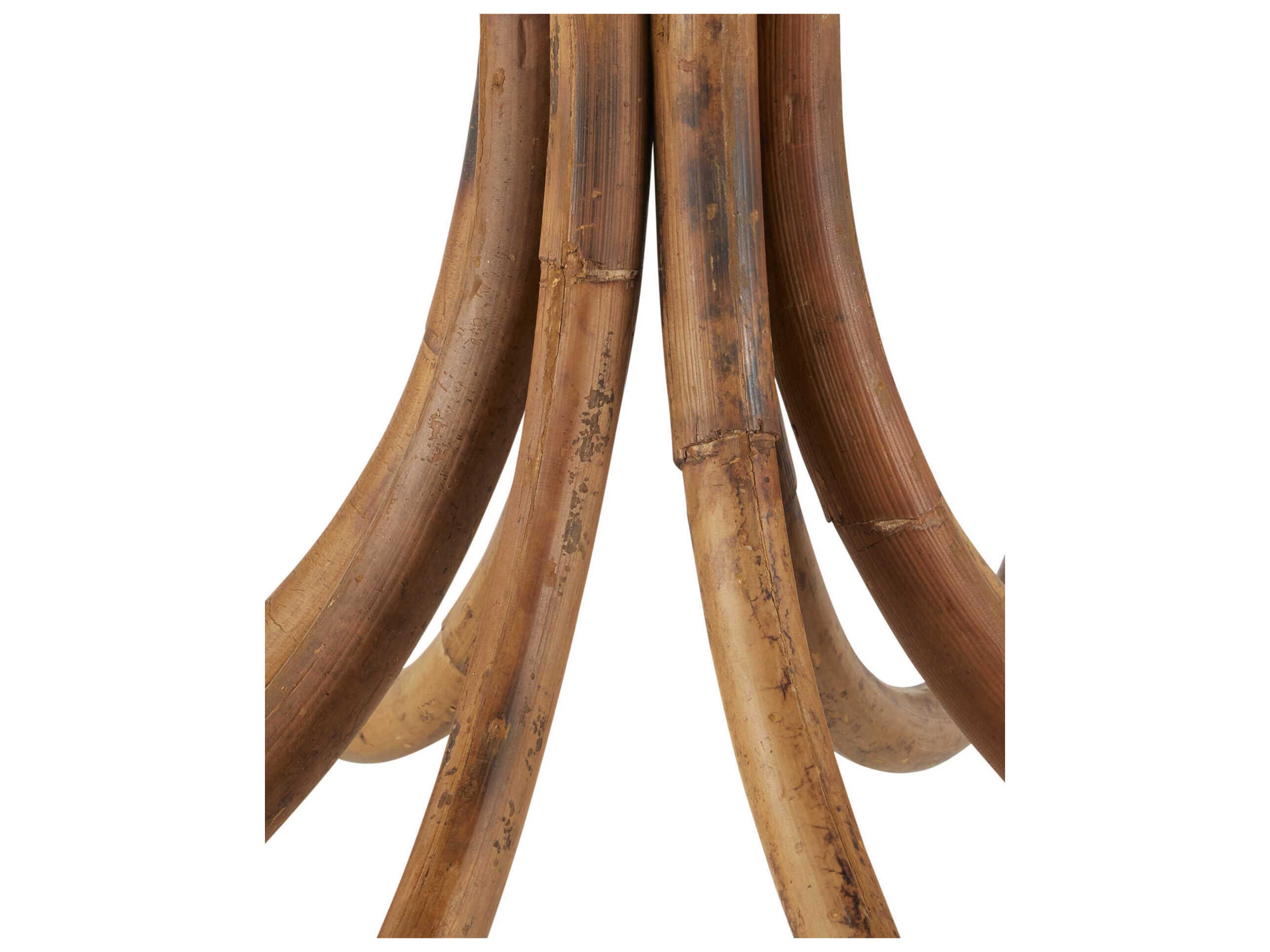 Currey & Company Samsara 8-Light Natural Saddle Tan Brown Candelabra Chandelier