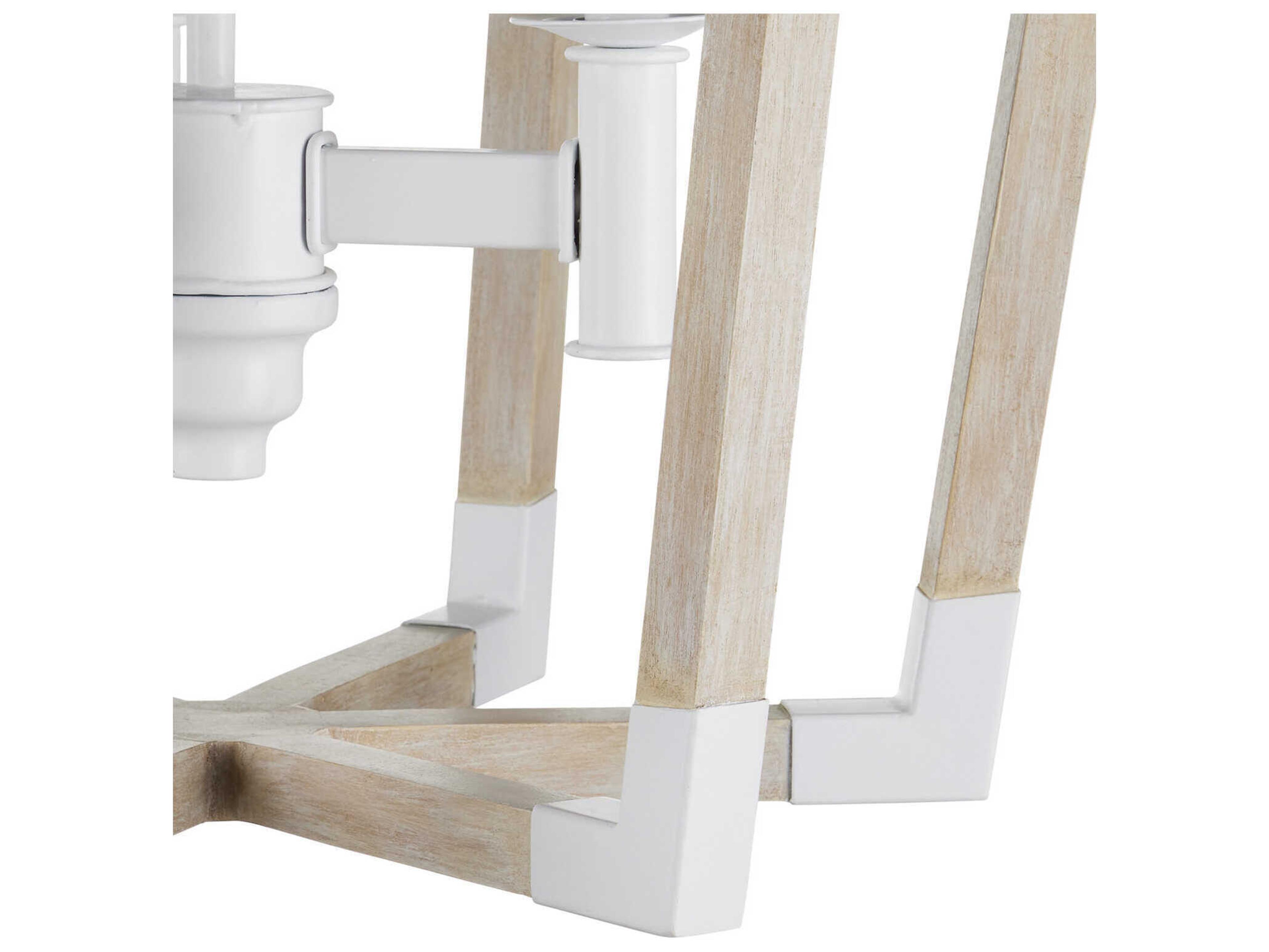 Currey & Company Bastian 3-Light Sugar White Sandstone Brown Geometric Pendant