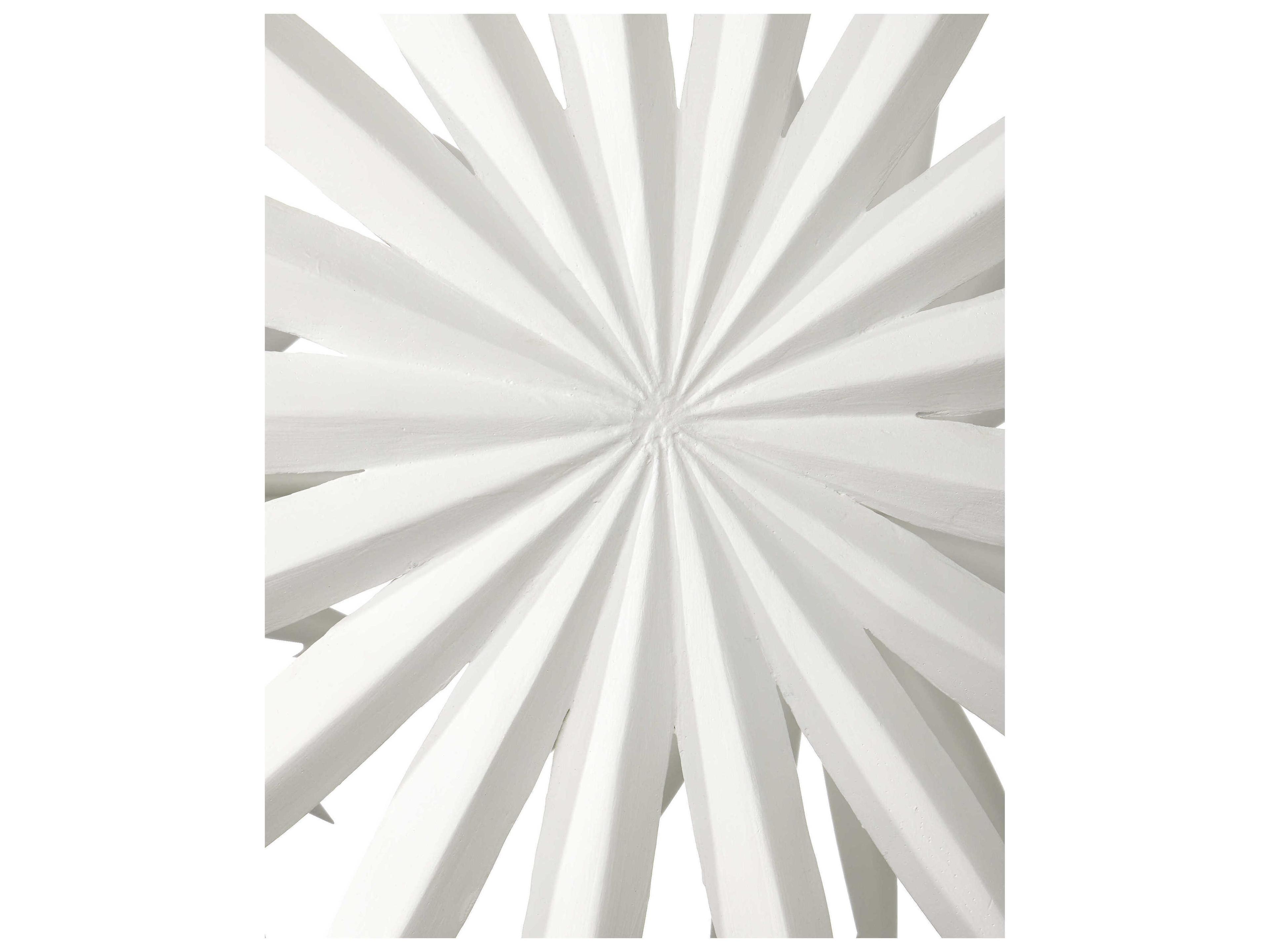 Currey & Company Bismarkia 13-Light Gesso White Chandelier