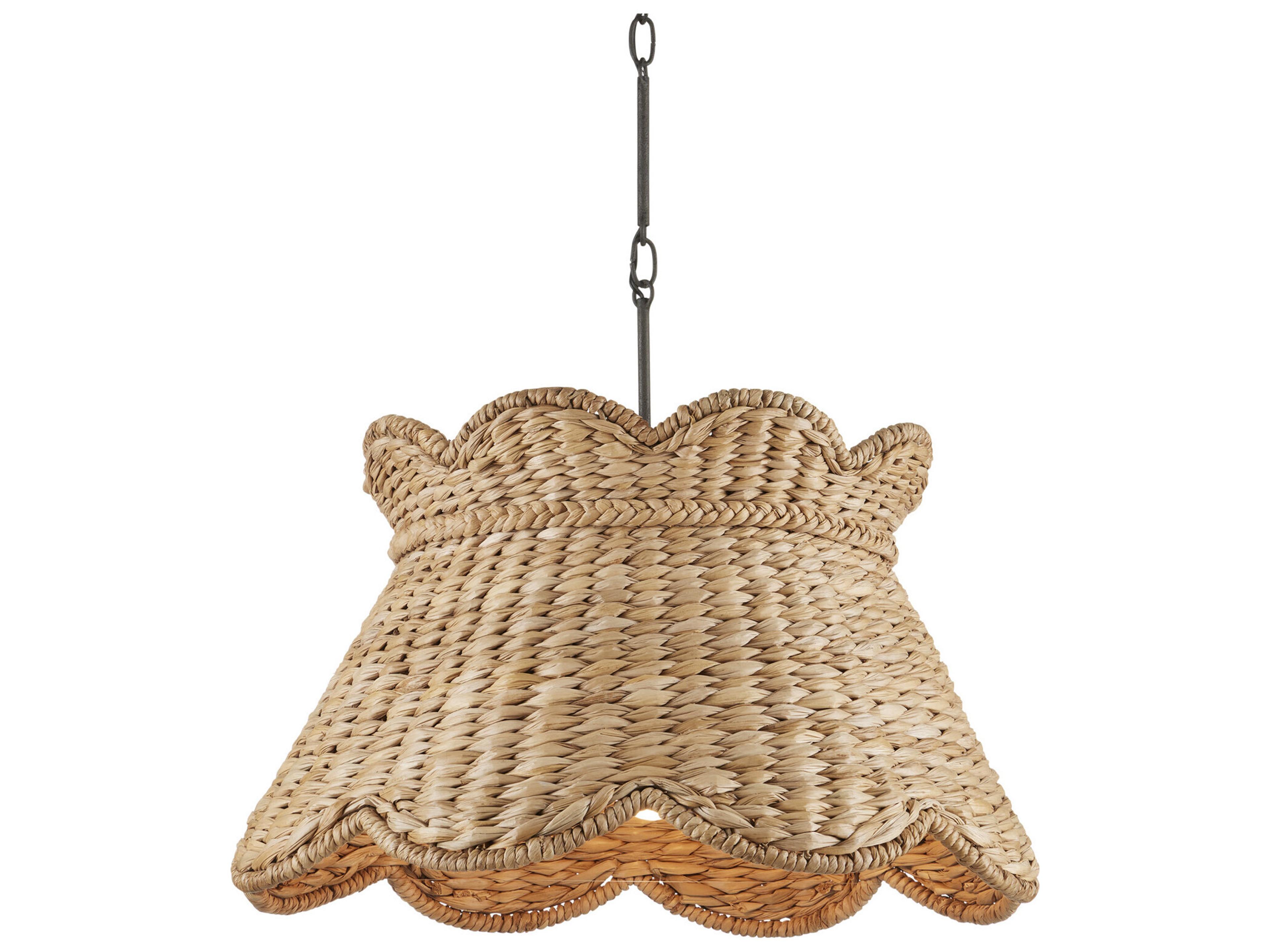 Currey & Company Annabelle 1-Light Natural Brown Pendant