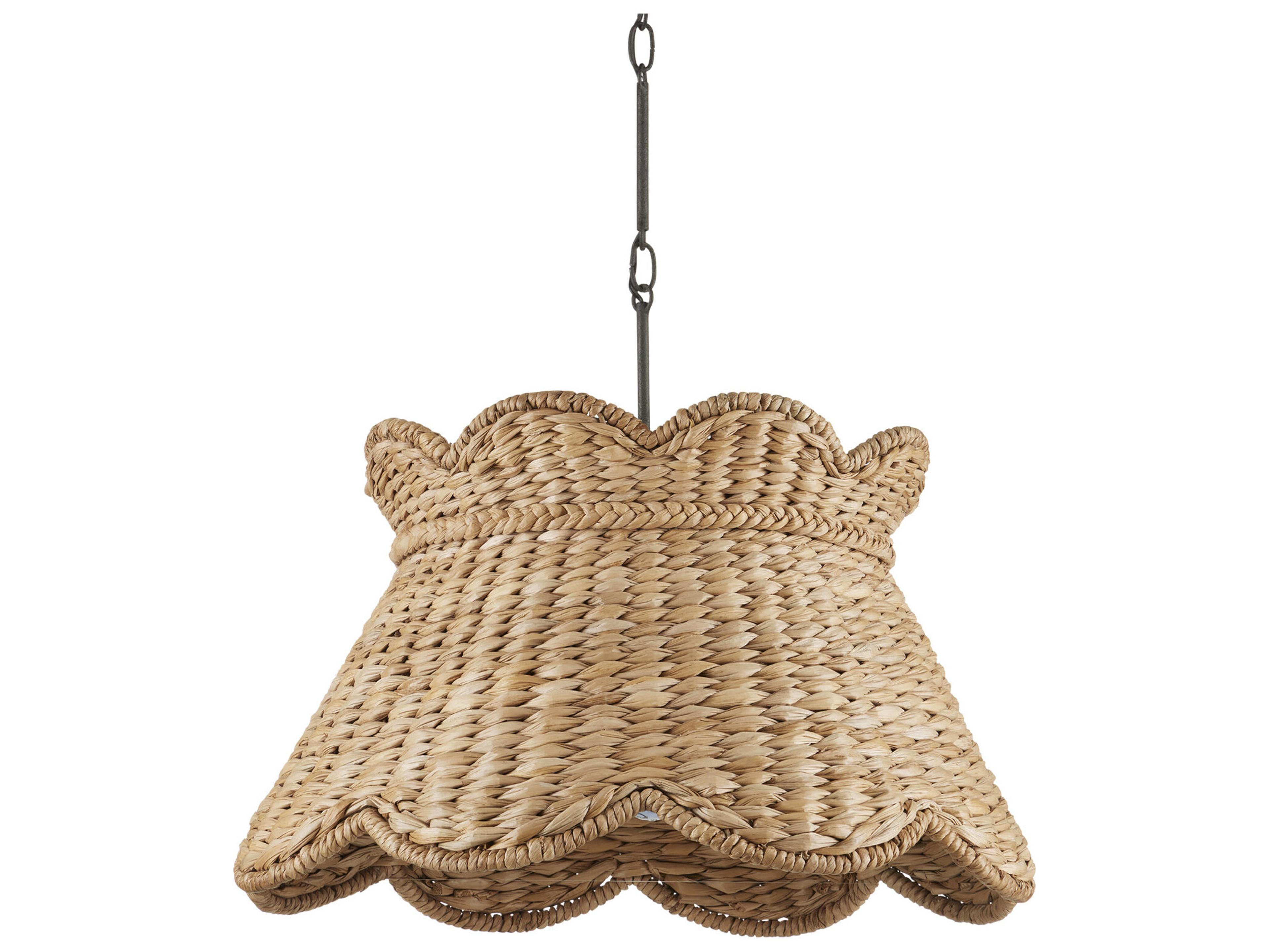 Currey & Company Annabelle 1-Light Natural Brown Pendant