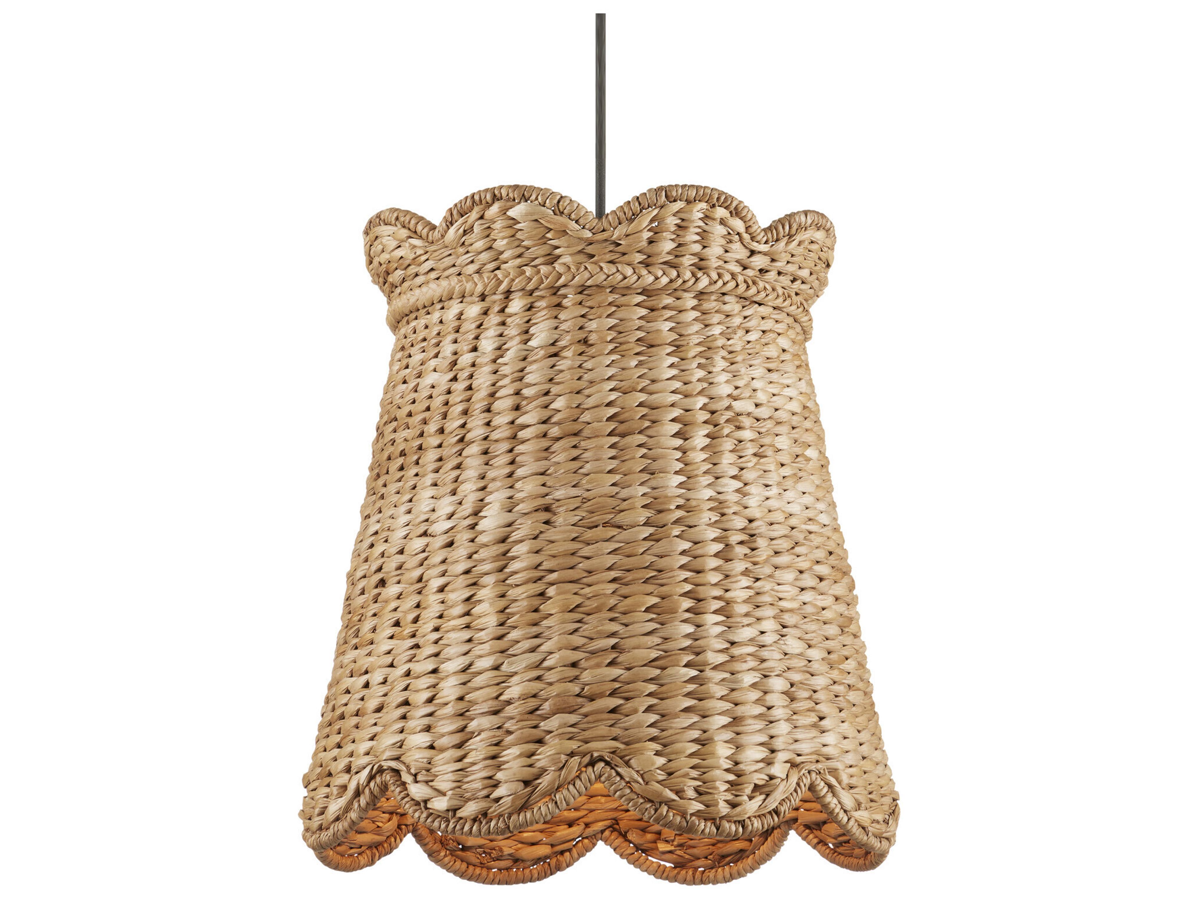 Currey & Company Annabelle 1-Light Natural Brown Geometric Pendant