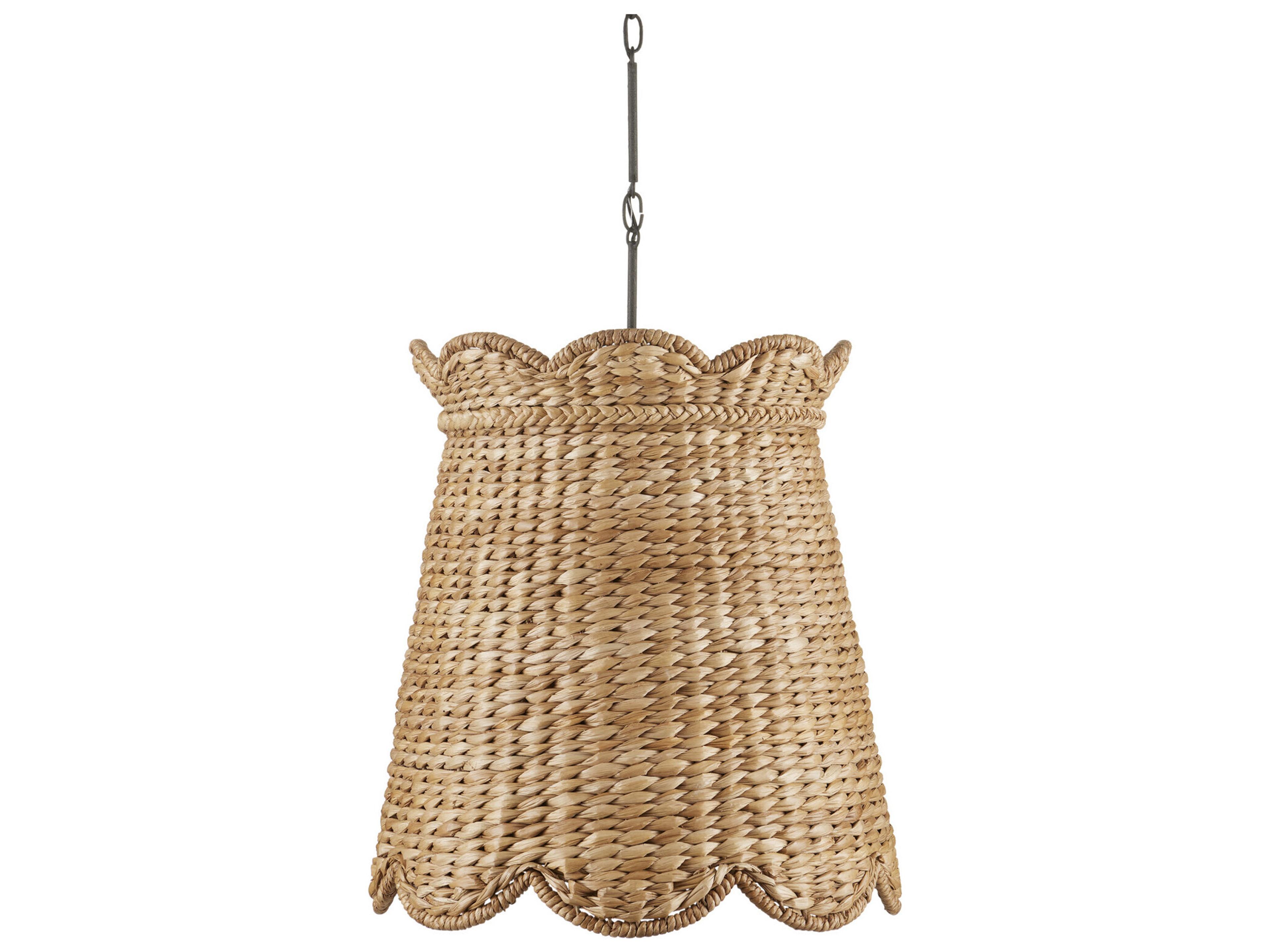 Currey & Company Annabelle 1-Light Natural Brown Geometric Pendant