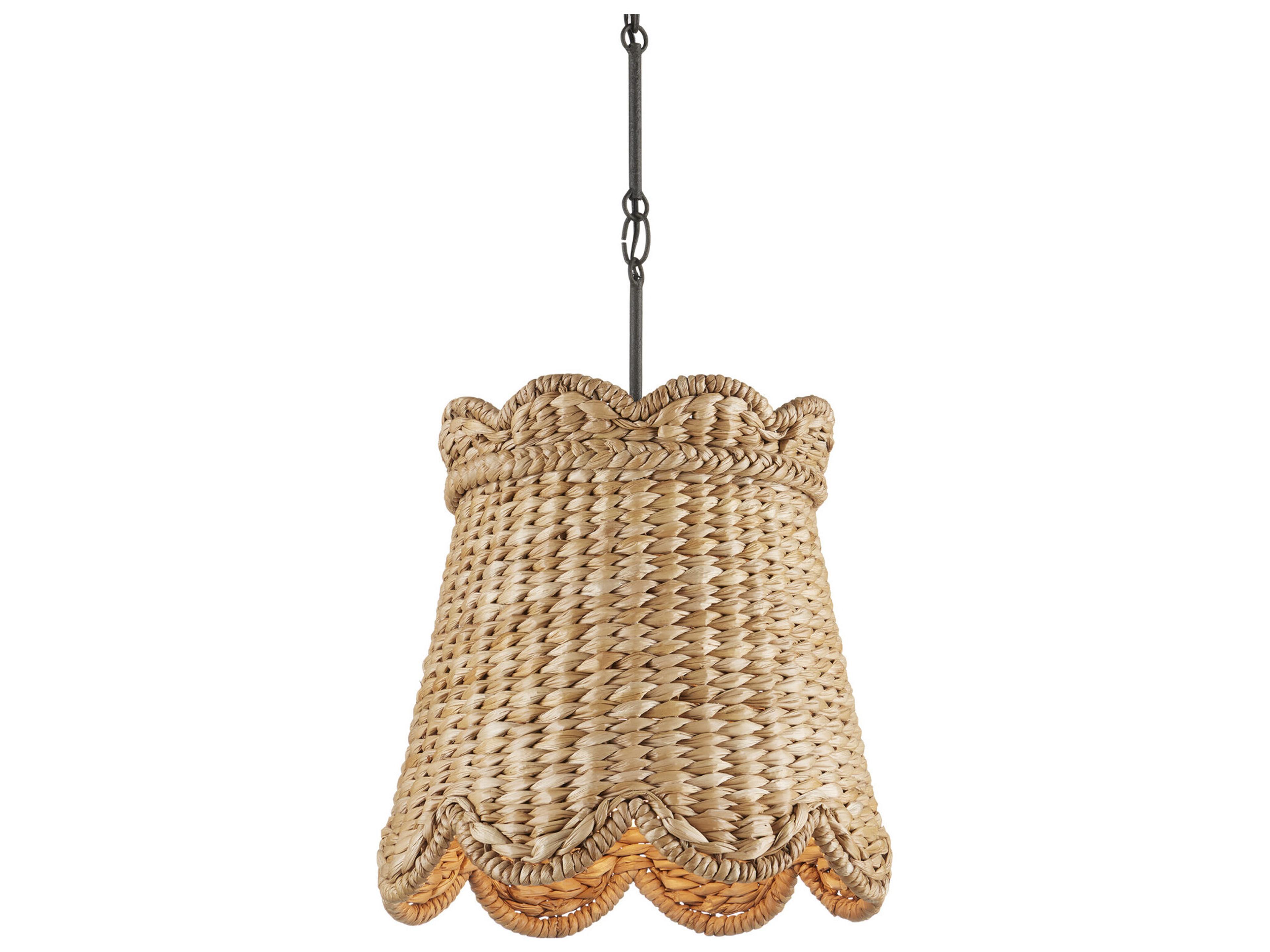 Currey & Company Annabelle 1-Light Natural Brown Pendant