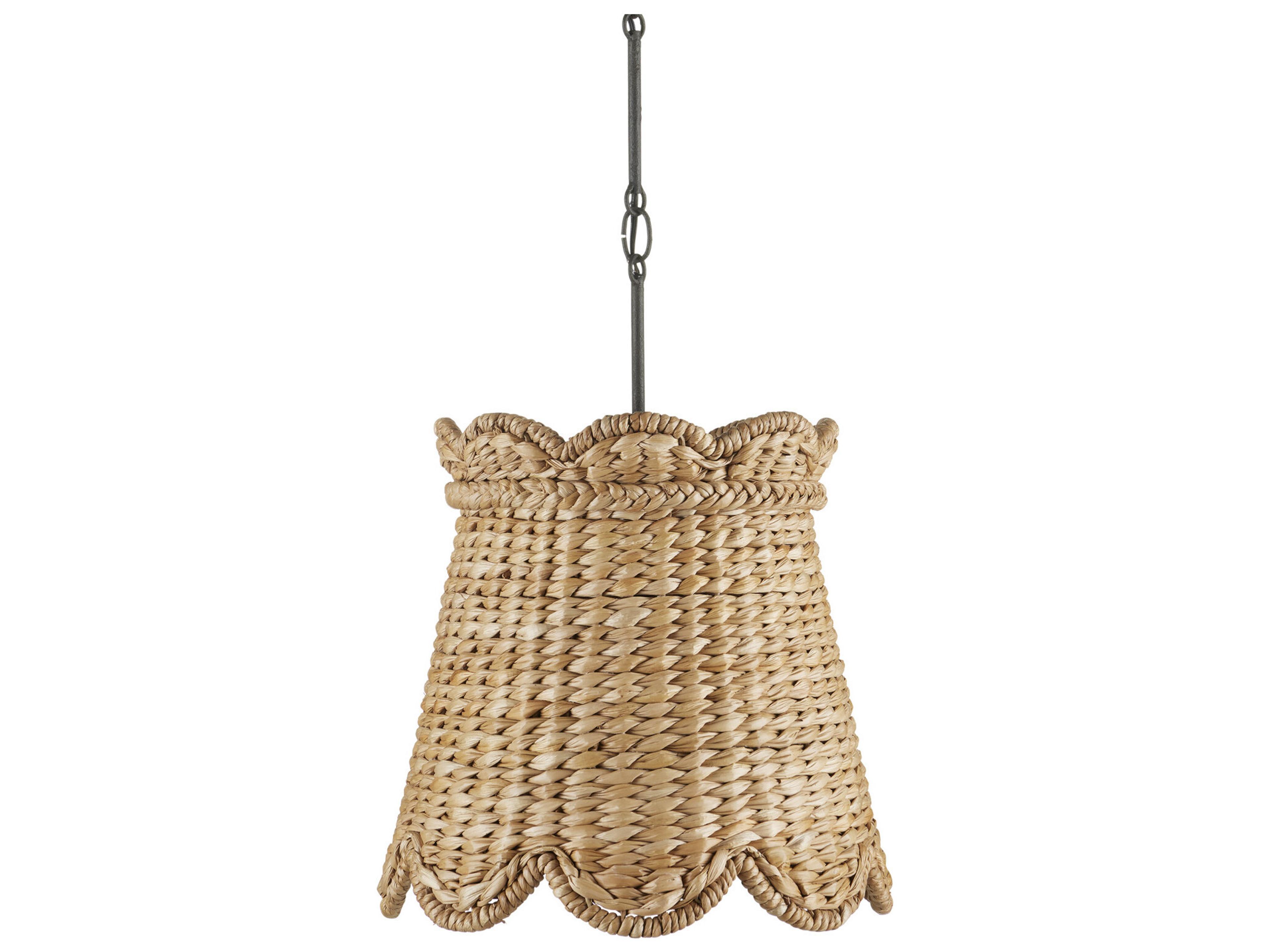 Currey & Company Annabelle 1-Light Natural Brown Pendant