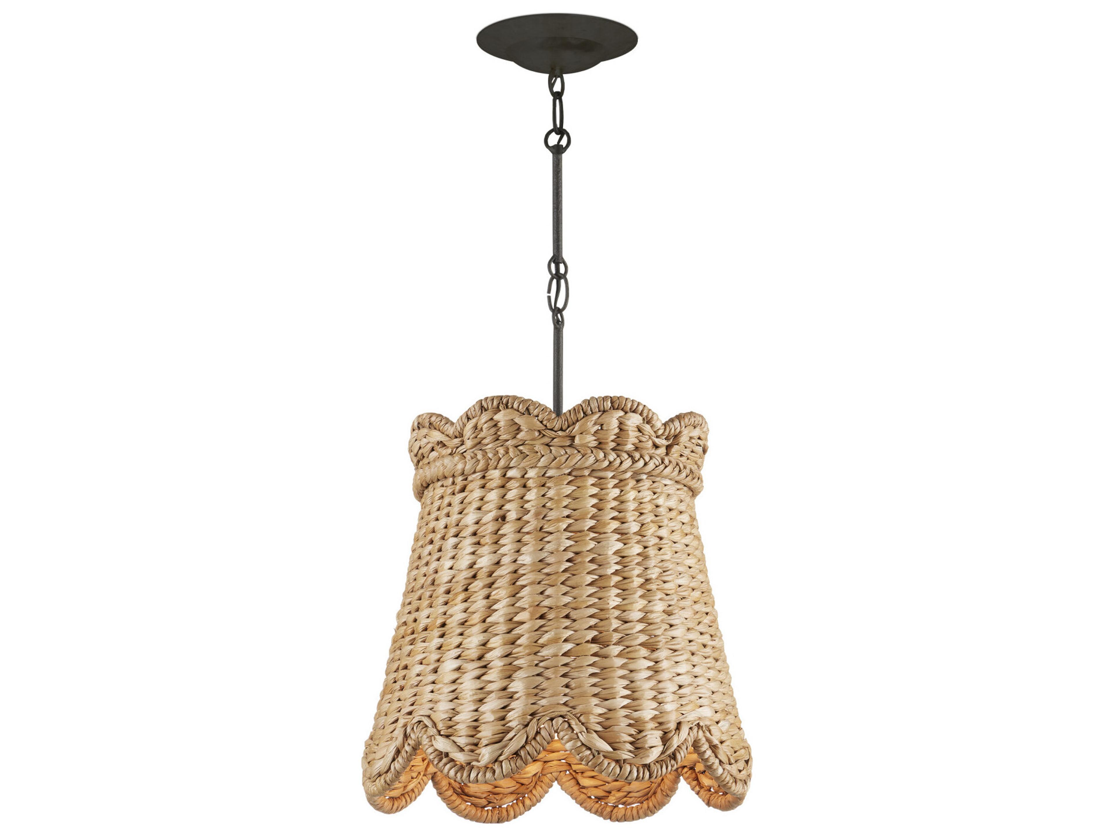 Currey & Company Annabelle 1-Light Natural Brown Pendant