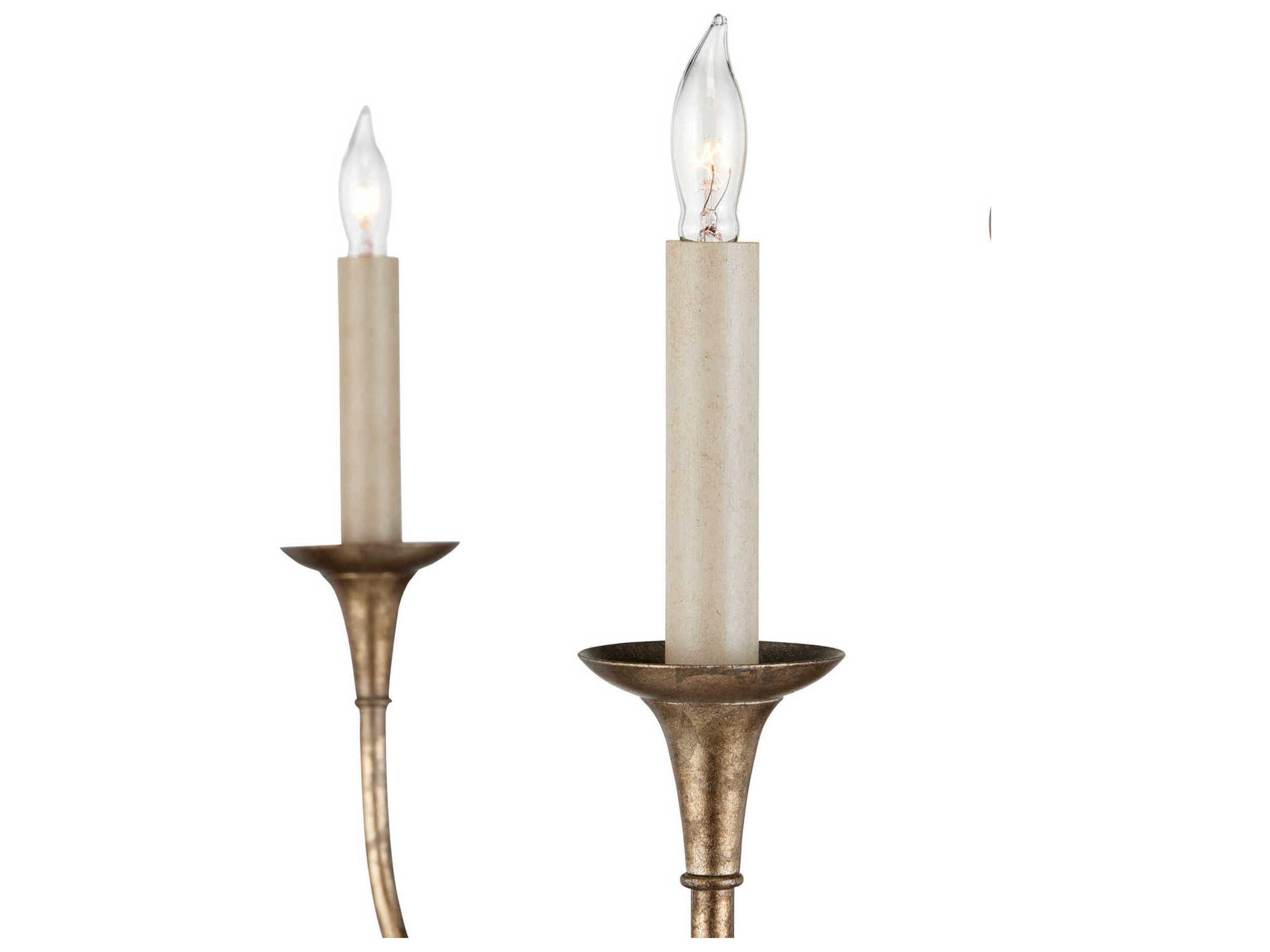 Currey & Company Nottaway 9-Light Pyrite Bronze Candelabra Tiered Chandelier