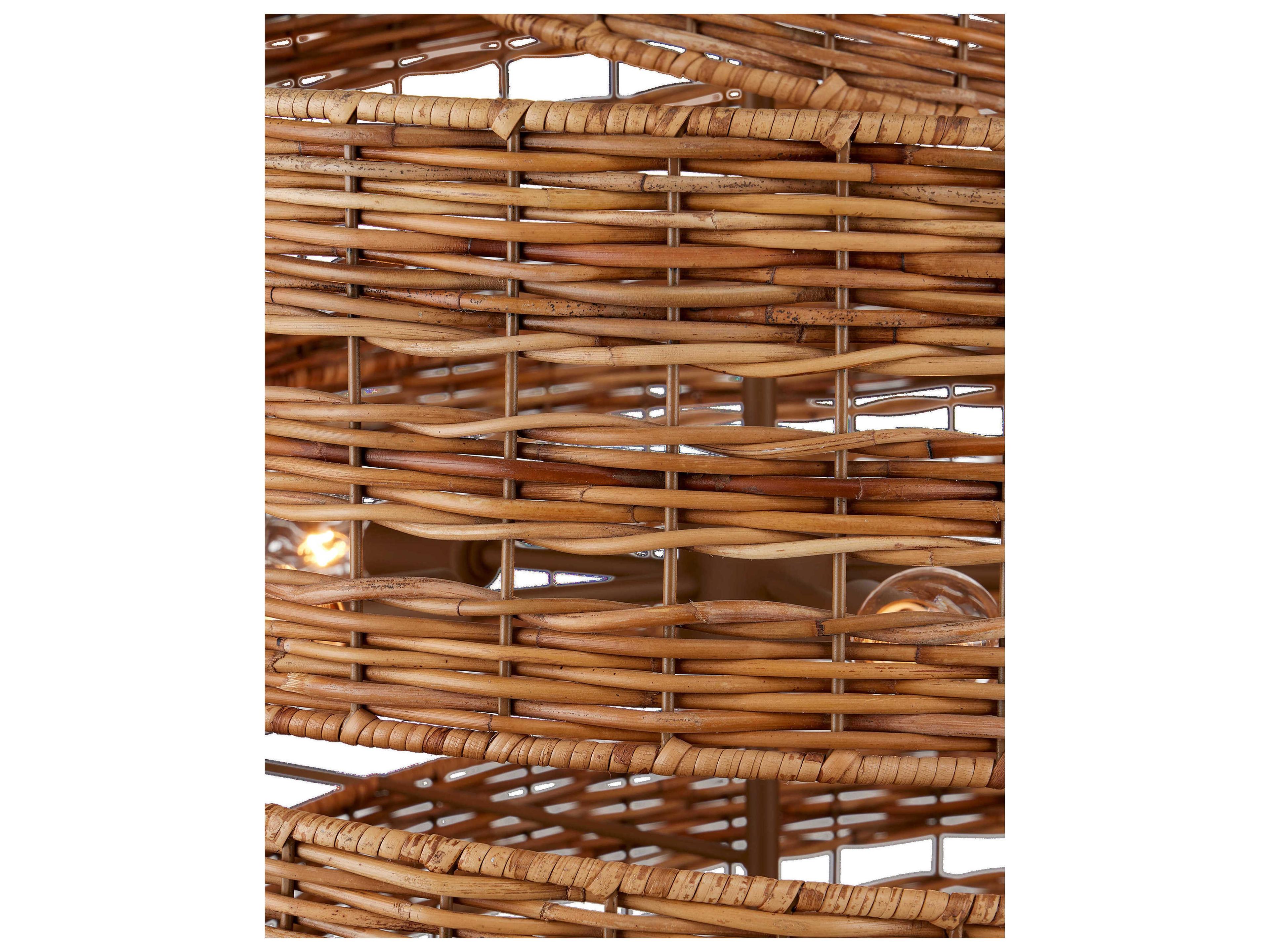 Currey & Company Saisei 5-Light Natural Khaki Brown Chandelier