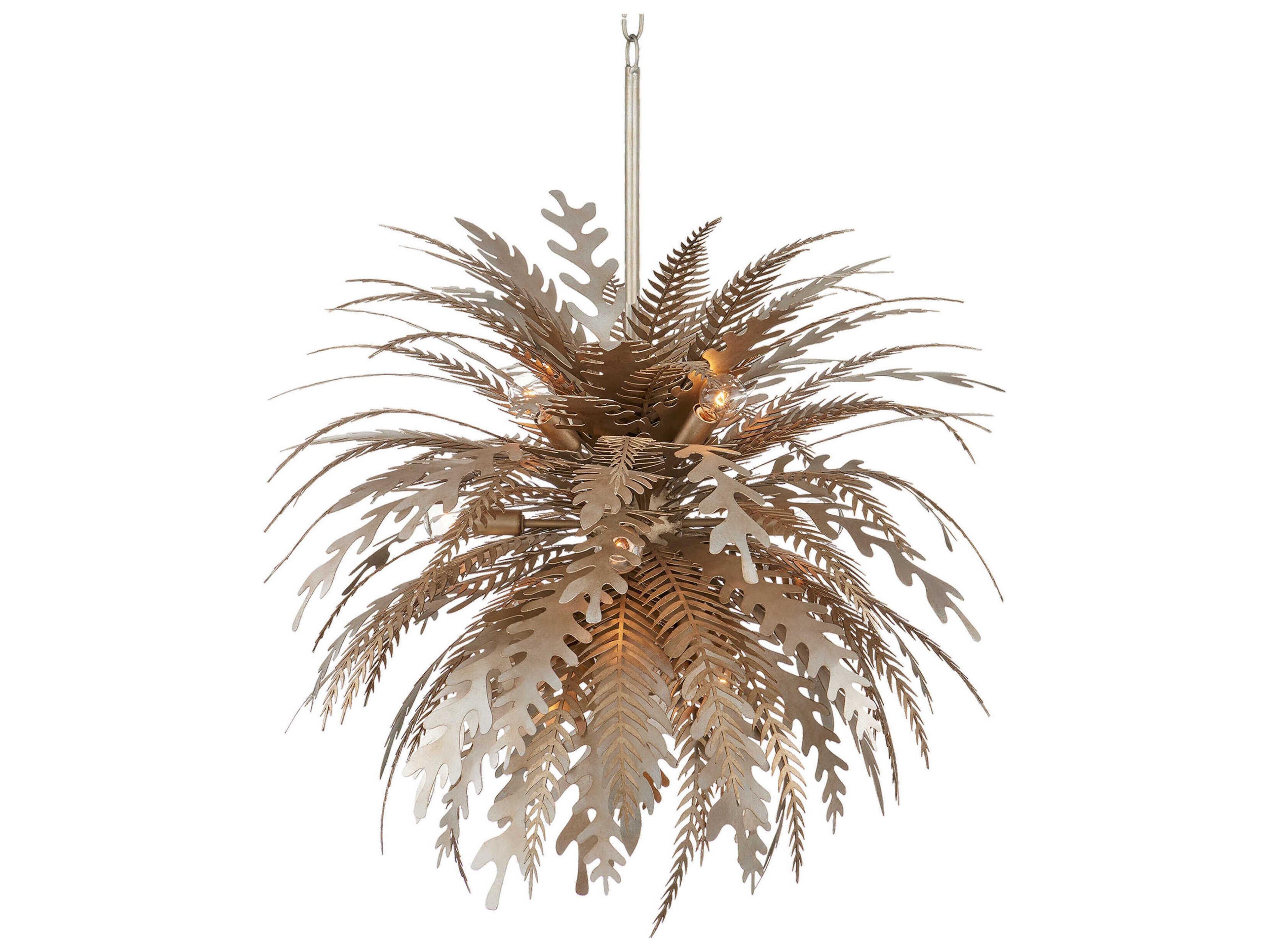 Currey & Company Abyssinia 12-Light Silver Chandelier