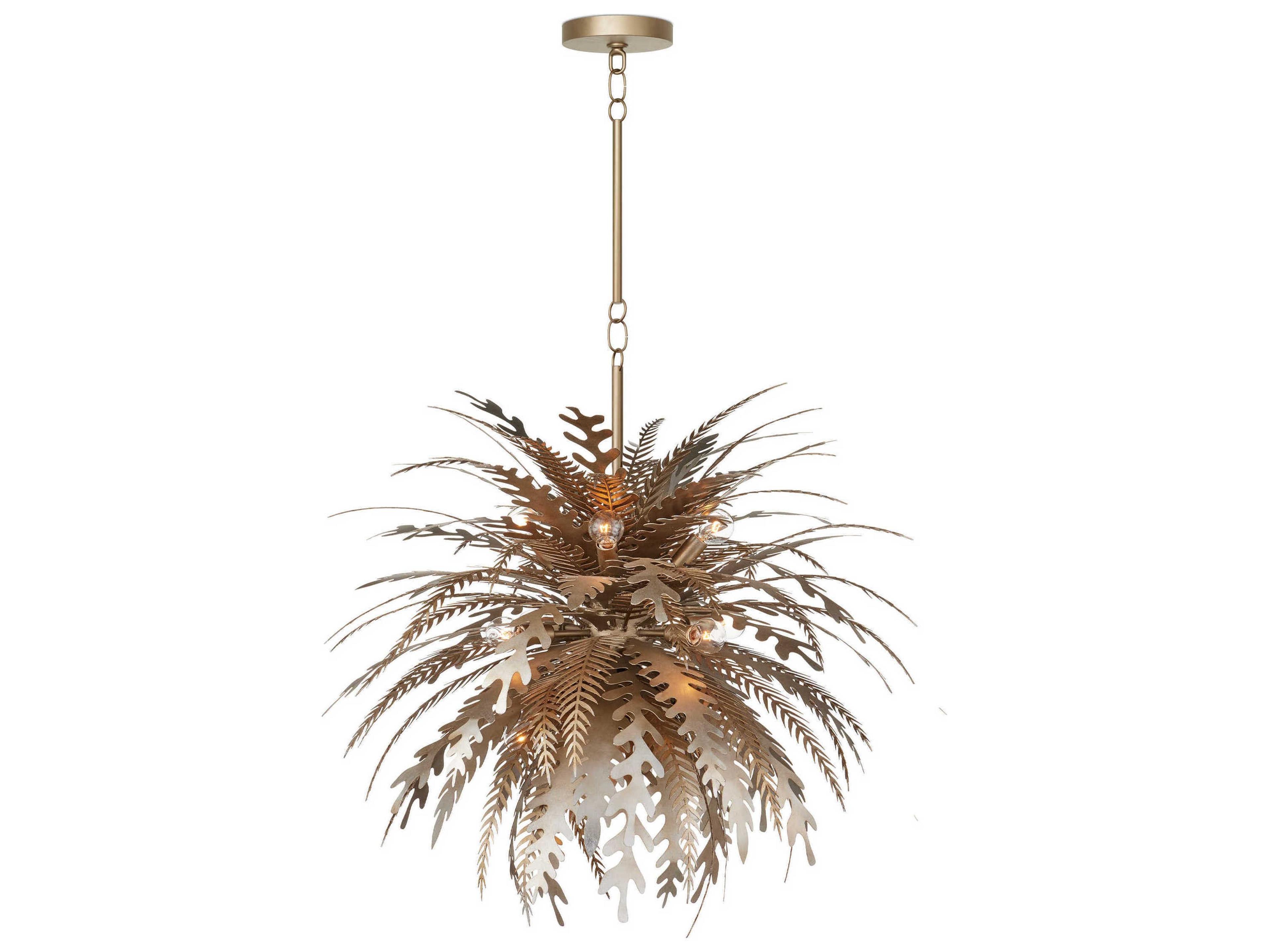 Currey & Company Abyssinia 12-Light Silver Chandelier