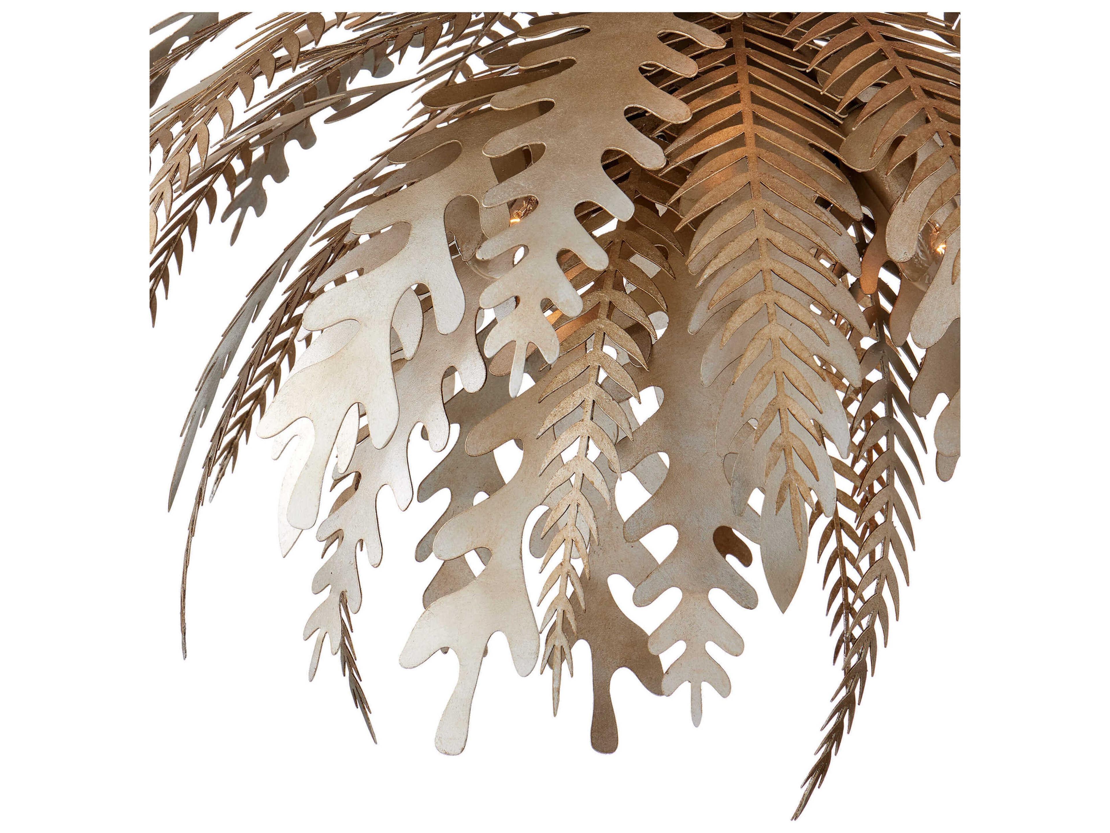 Currey & Company Abyssinia 12-Light Silver Chandelier